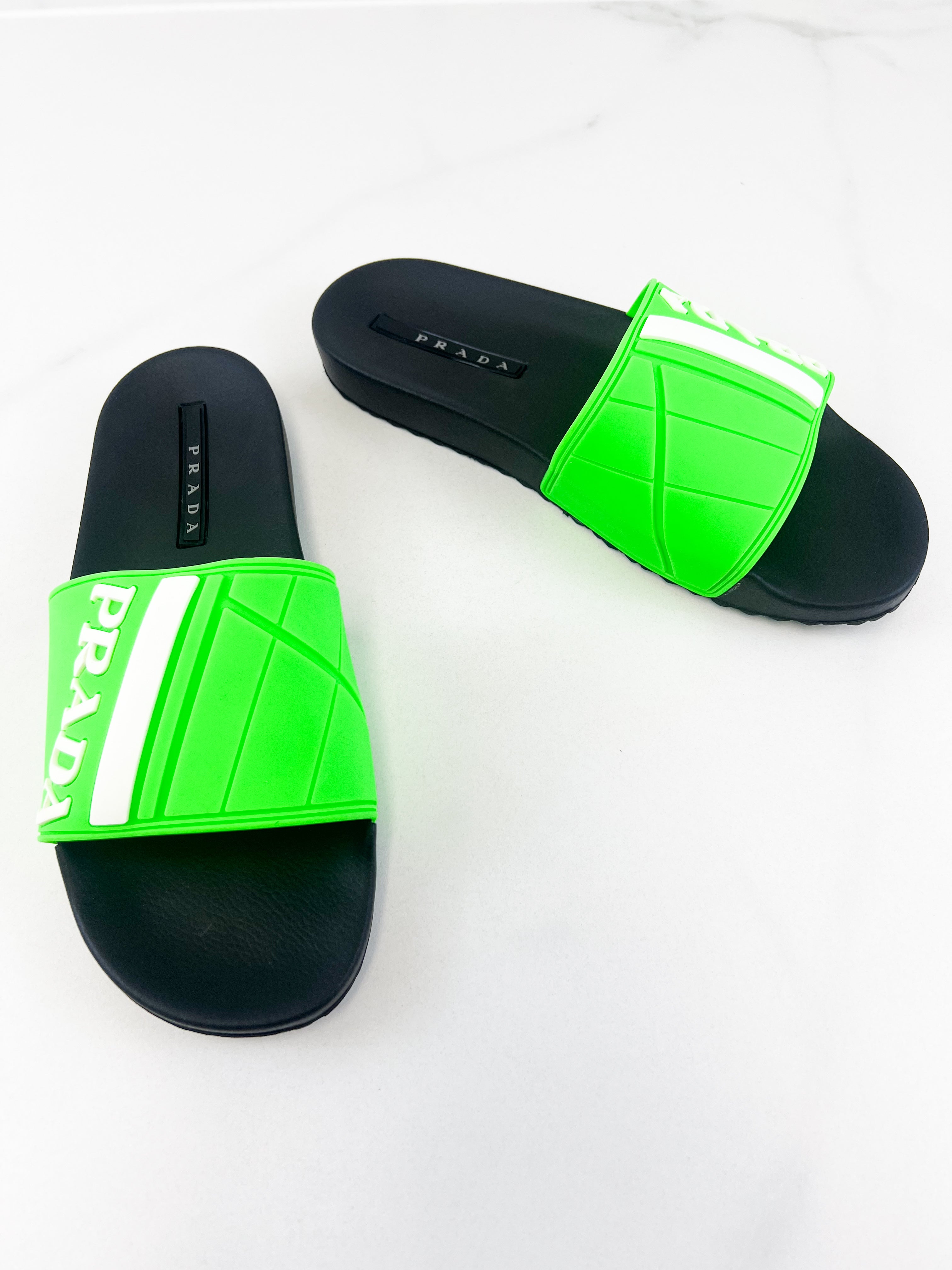 Prada Men's Pool Slides Size