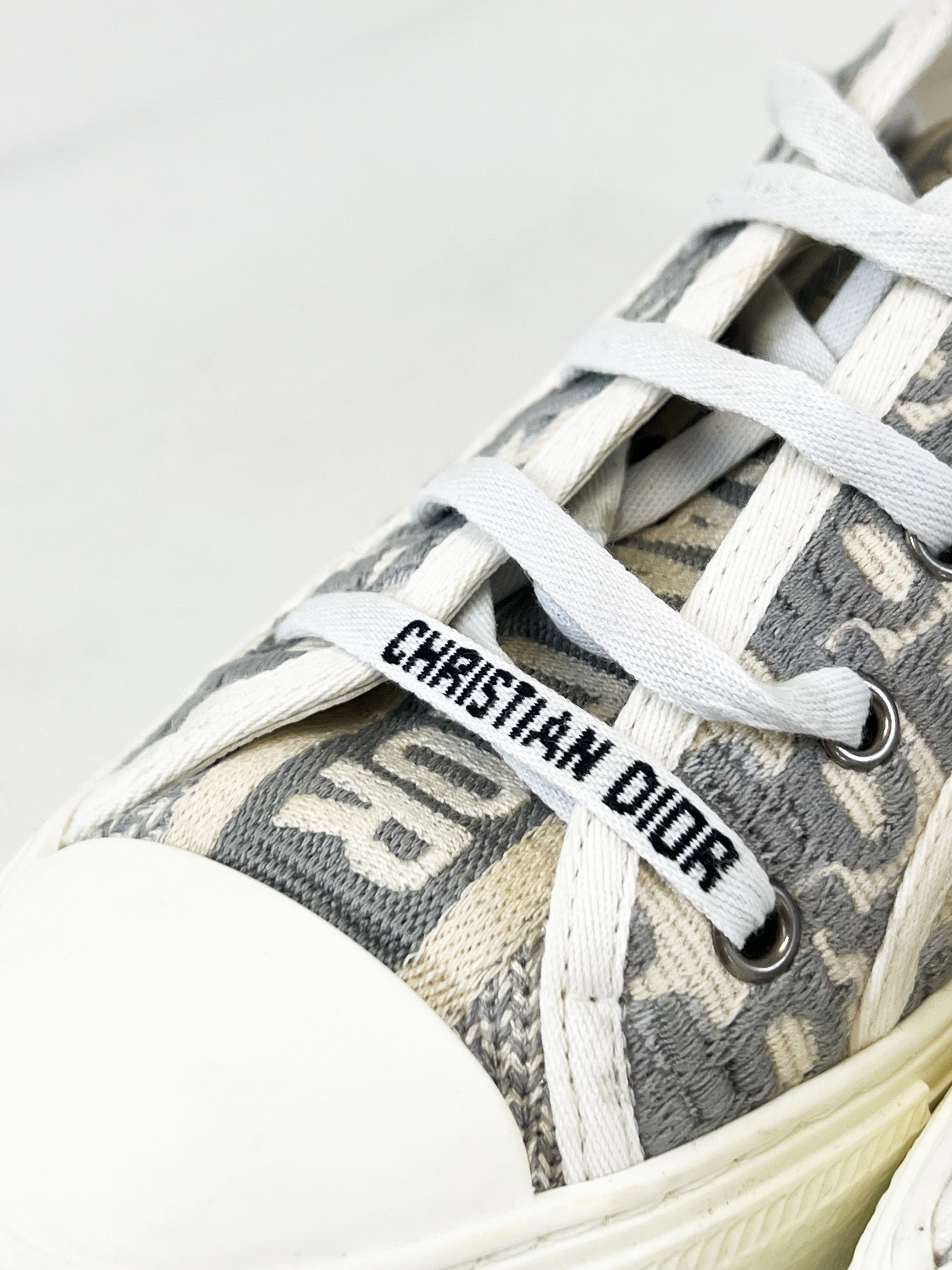 Christian Dior Walk'n'Dior Grey Oblique Sneaker Size 40