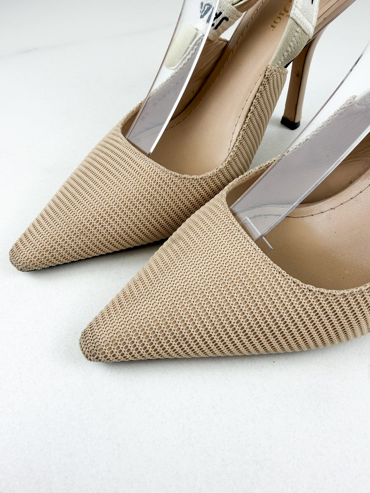 Christian Dior Beige J'adior Slingback Heel Size