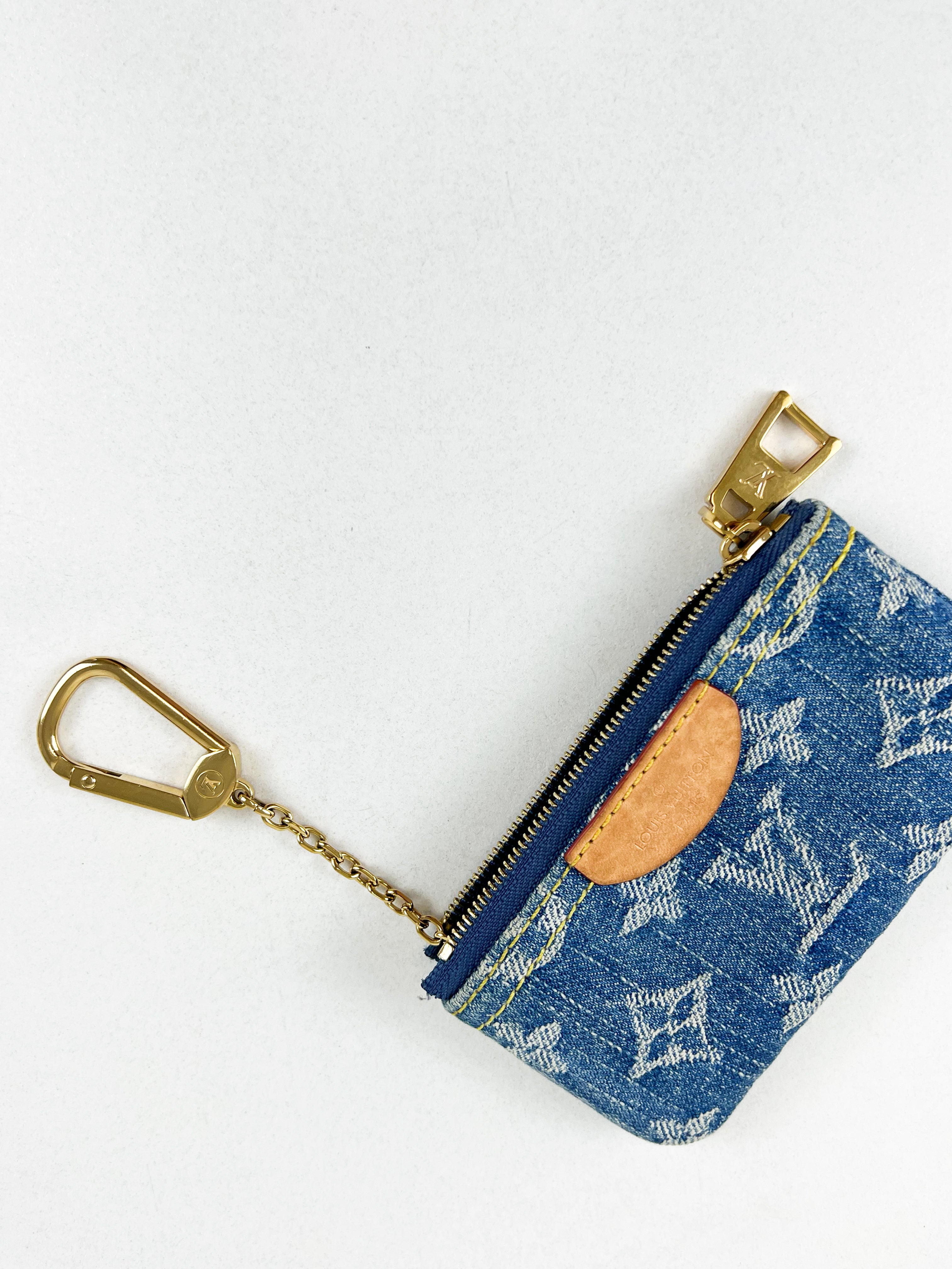 Louis Vuitton Denim Monogram Key Pouch