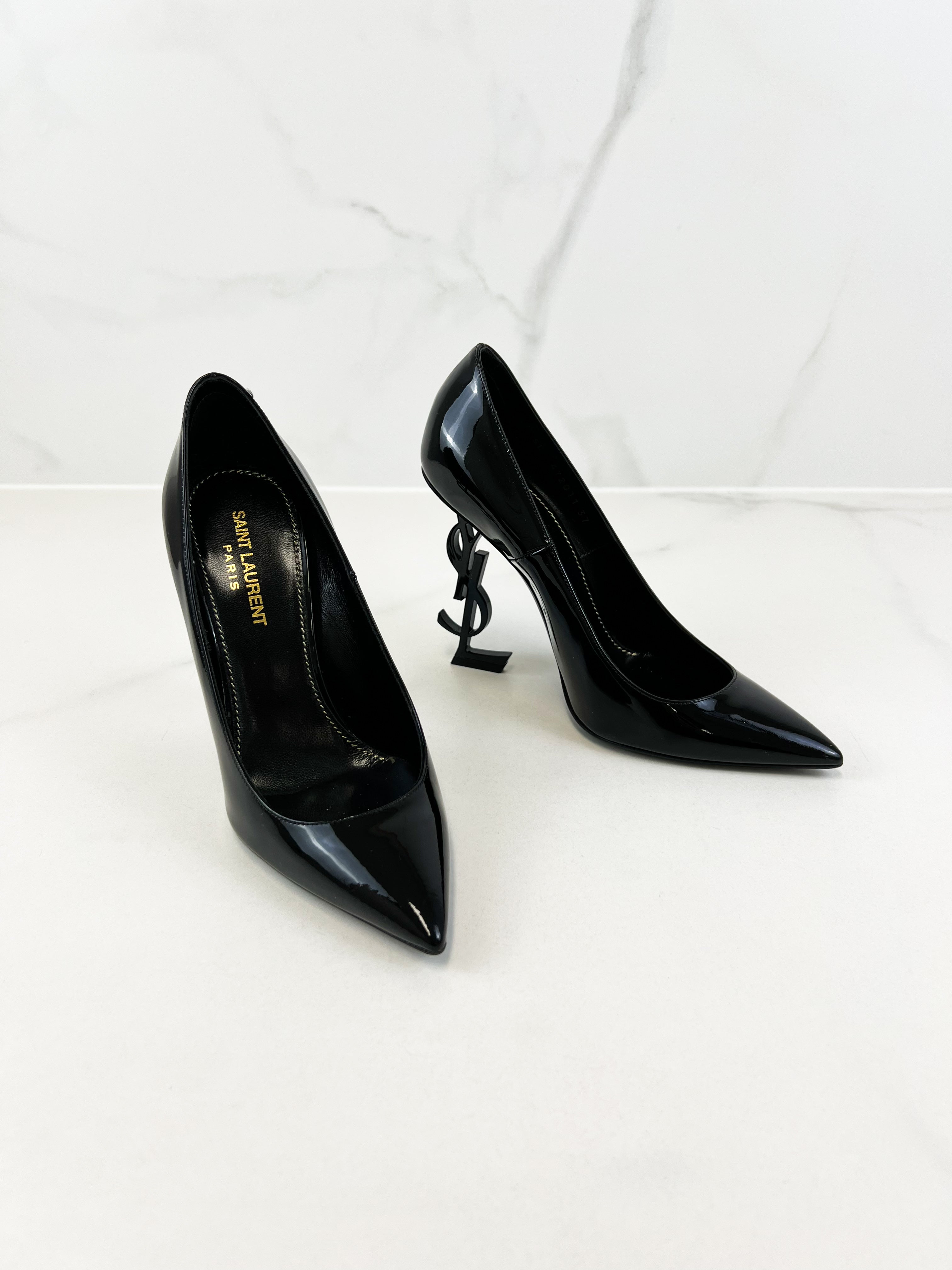 Saint Laurent Opyum Pump in Patent Leather Size 37