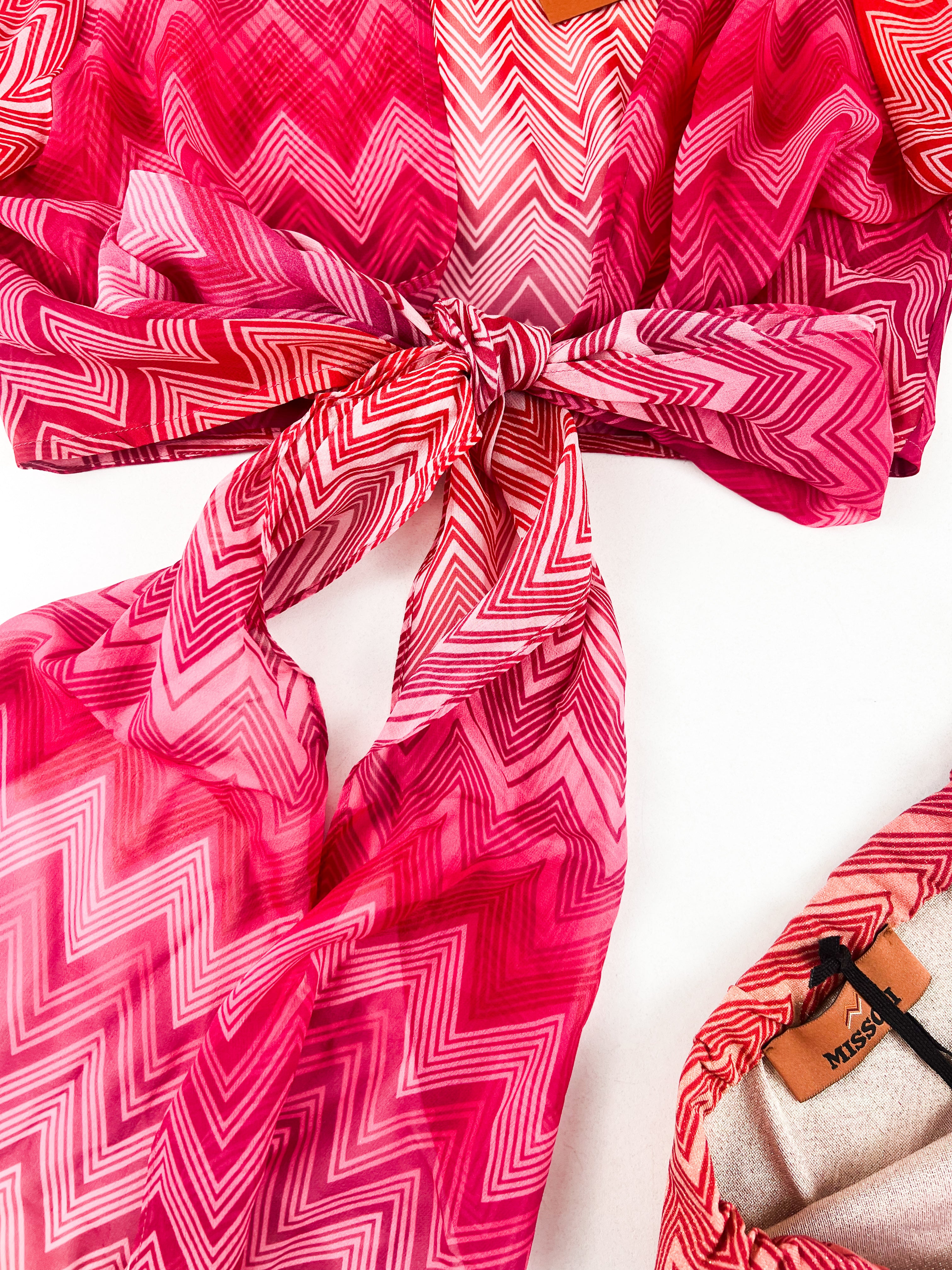 Missoni Mare Silk Mini Skirt & Top Set