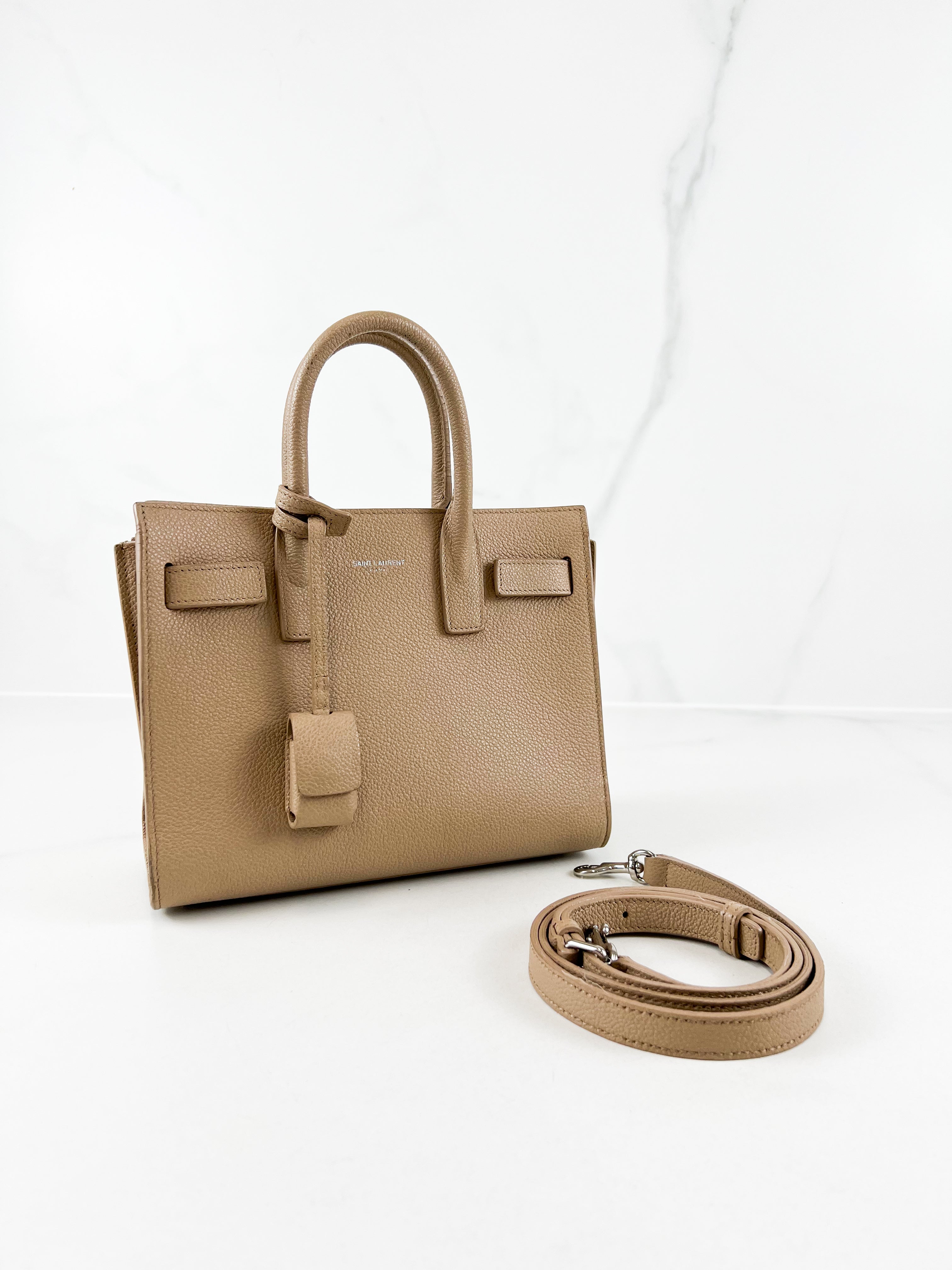 Saint Laurent Nano Sac De Jour in Beige