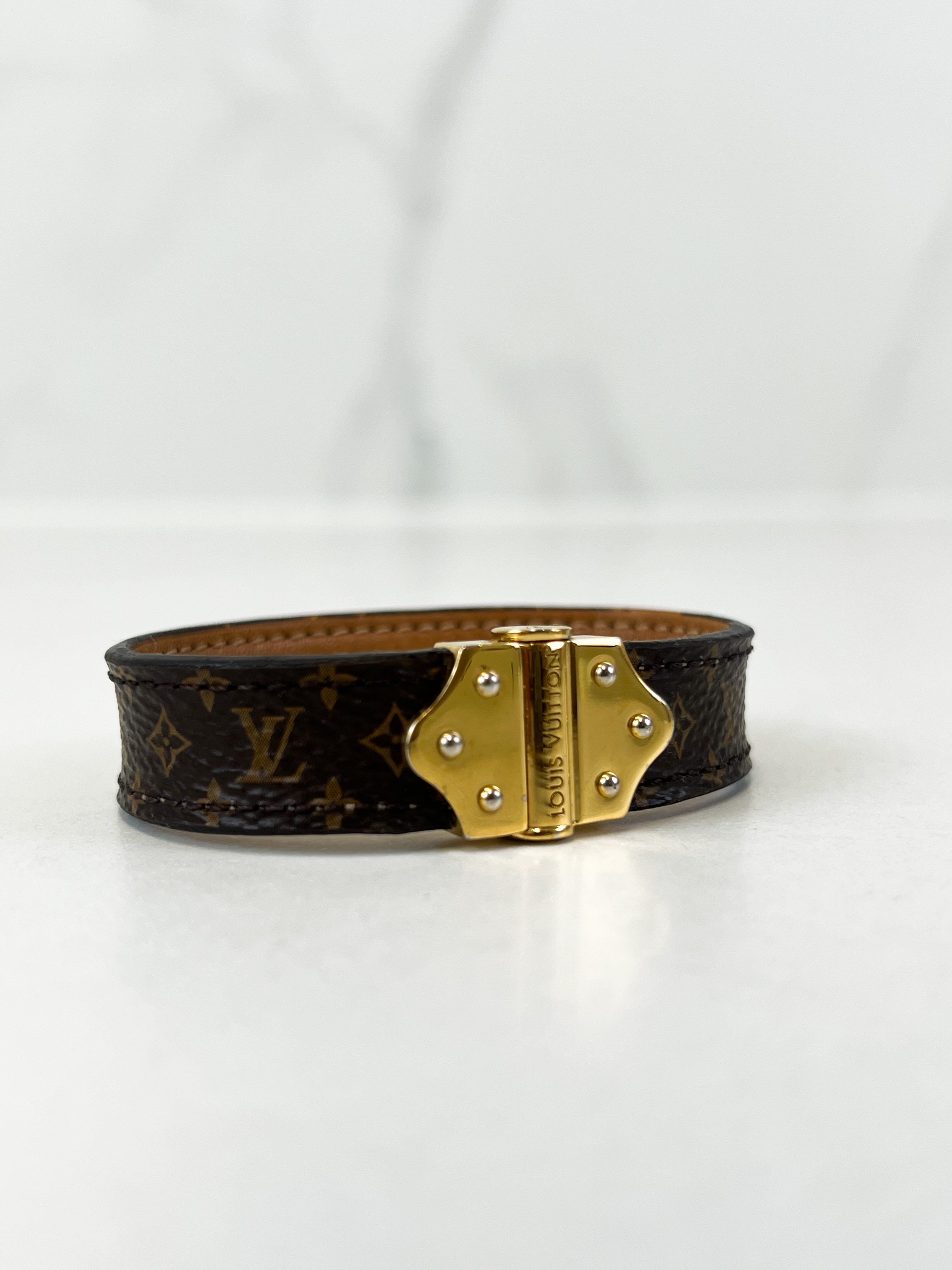 Louis Vuitton Nanogram Leather Bracelet
