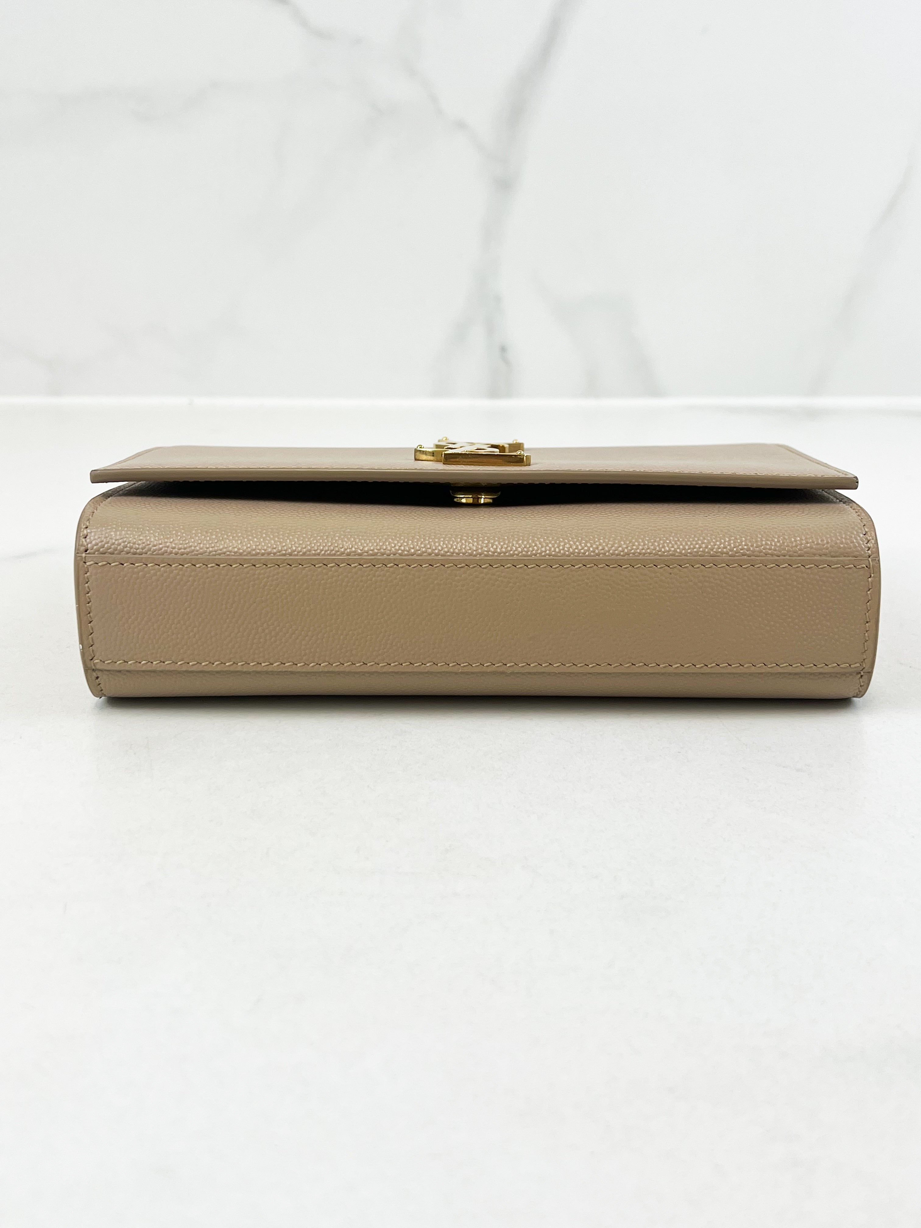 Saint Laurent Kate Small in Grain Embossed Leather