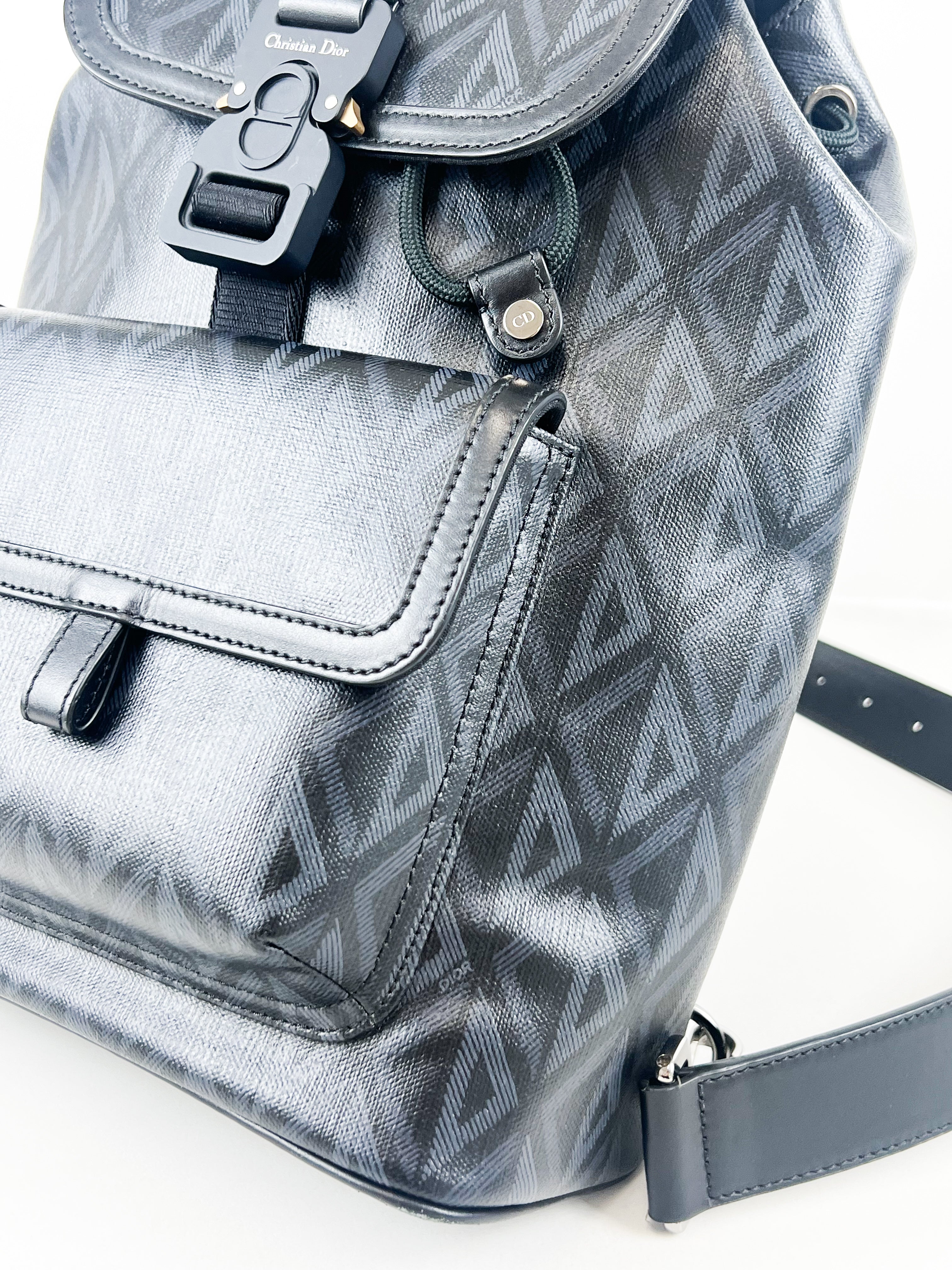 Christian Dior Hit The Road Sling Bag CD Diamond Coated Canvas