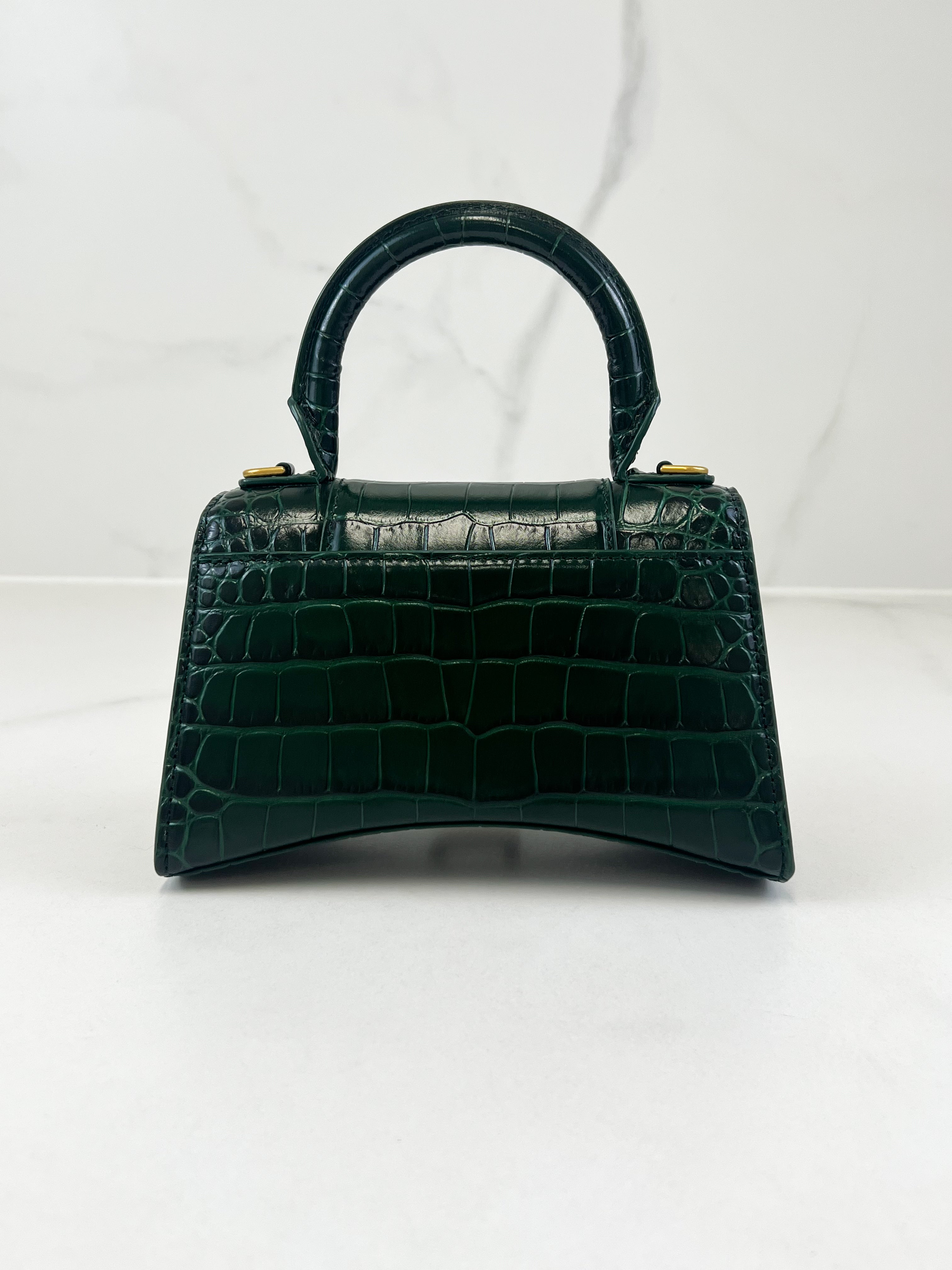 Balenciaga XS Croc Hourglass with GHW