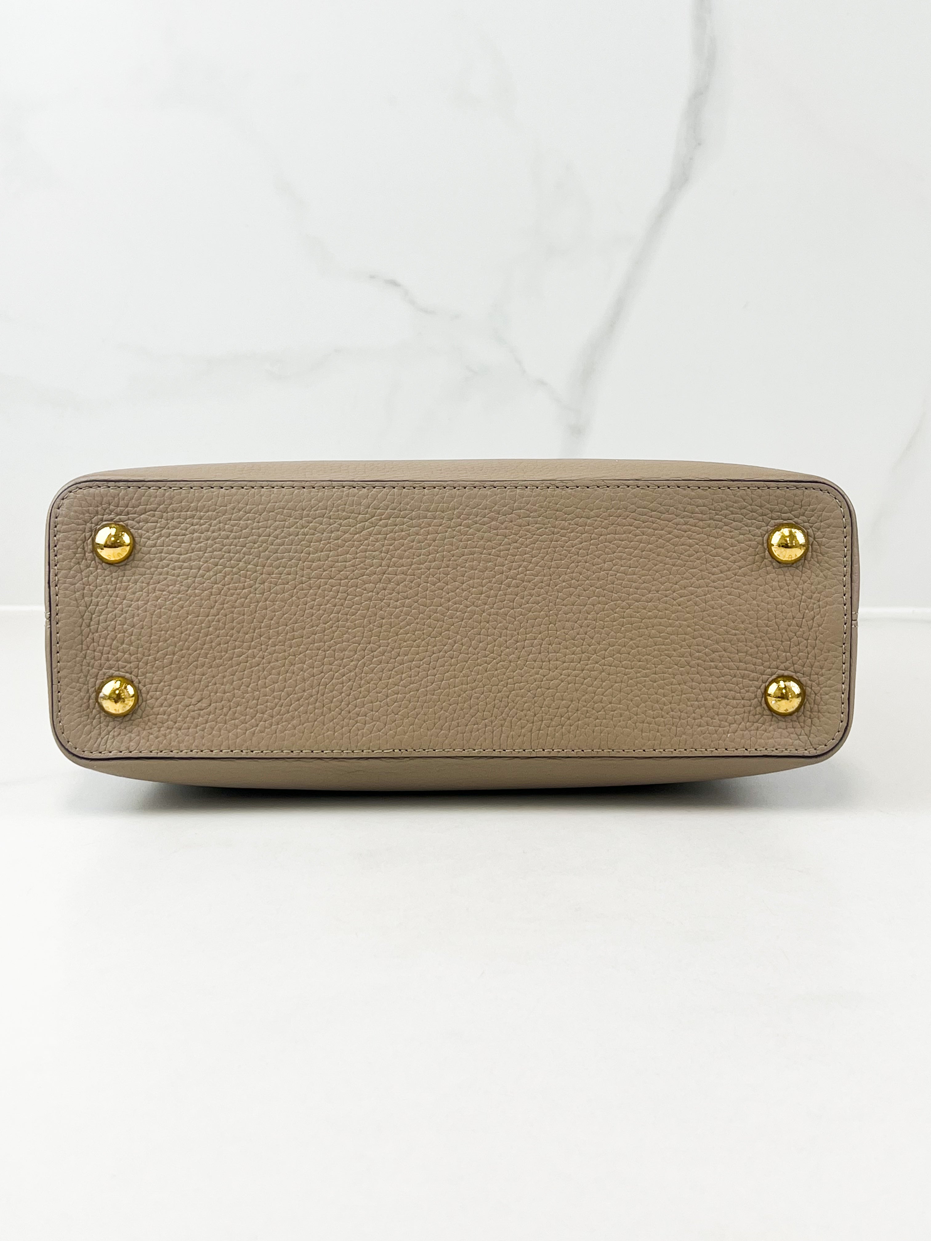 Louis Vuitton Beige Capucines PM