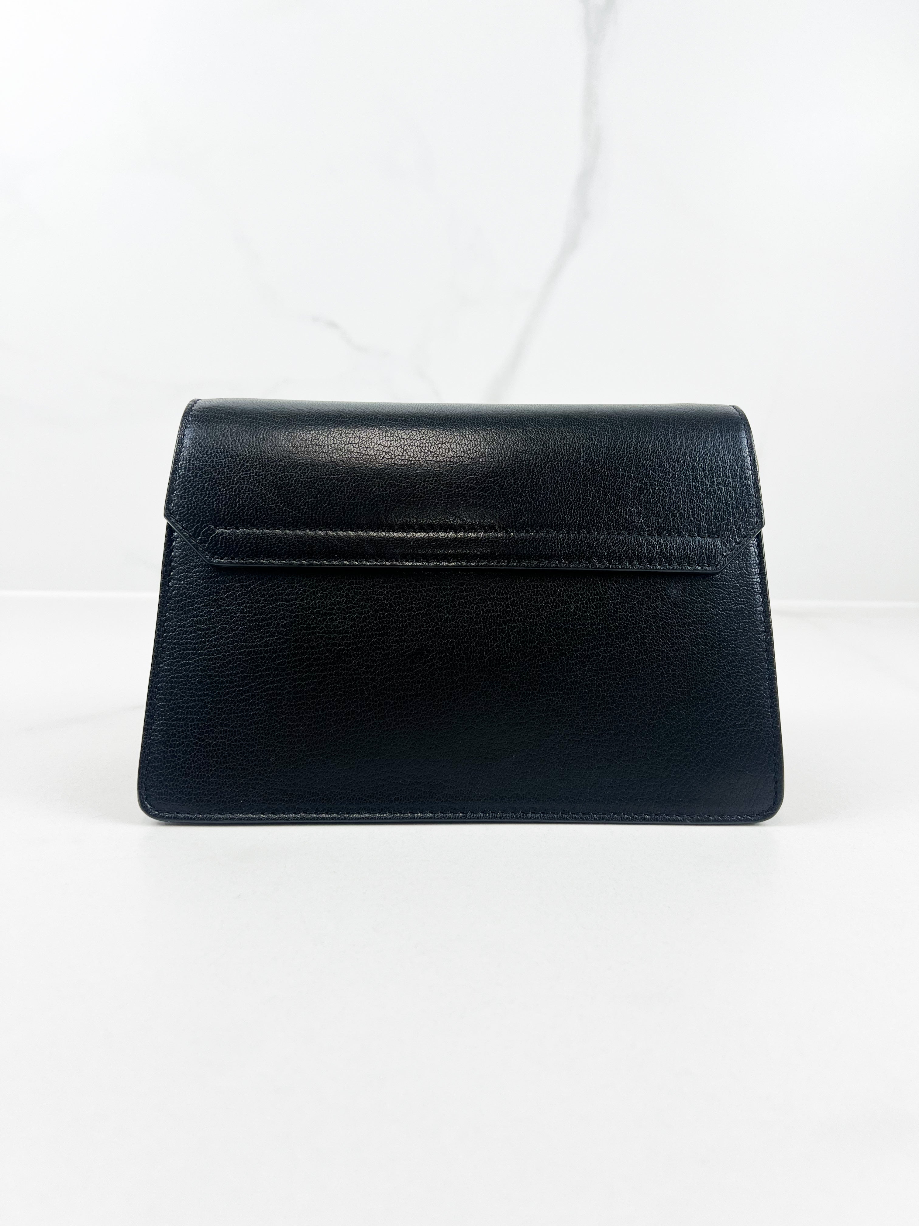 Givenchy Leather/Suede Small Shoulder Bag in Black