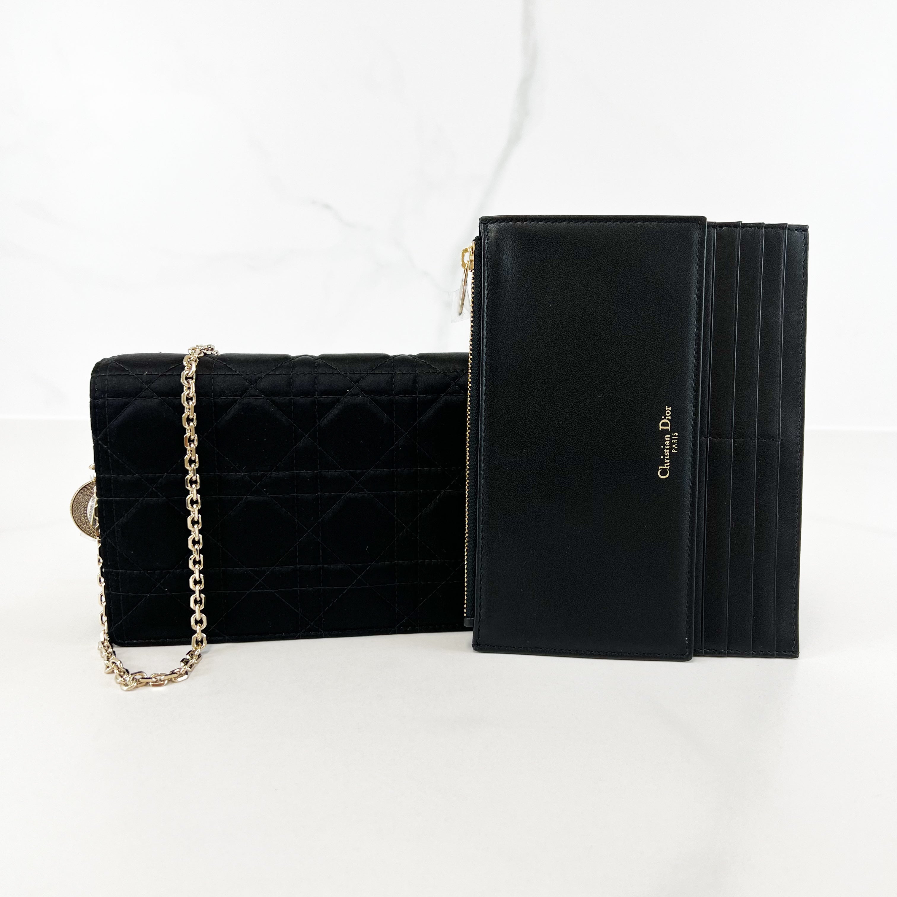 Christian Dior Black Lady Dior Pouch Shopluxe Consignment