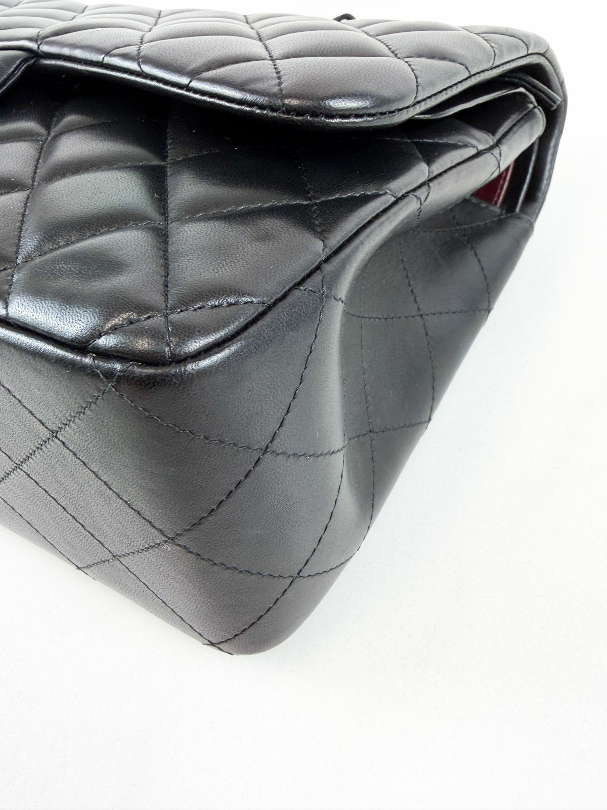 Chanel Jumbo Black Classic Double Flap Calfskin Shoulder Bag with GHW