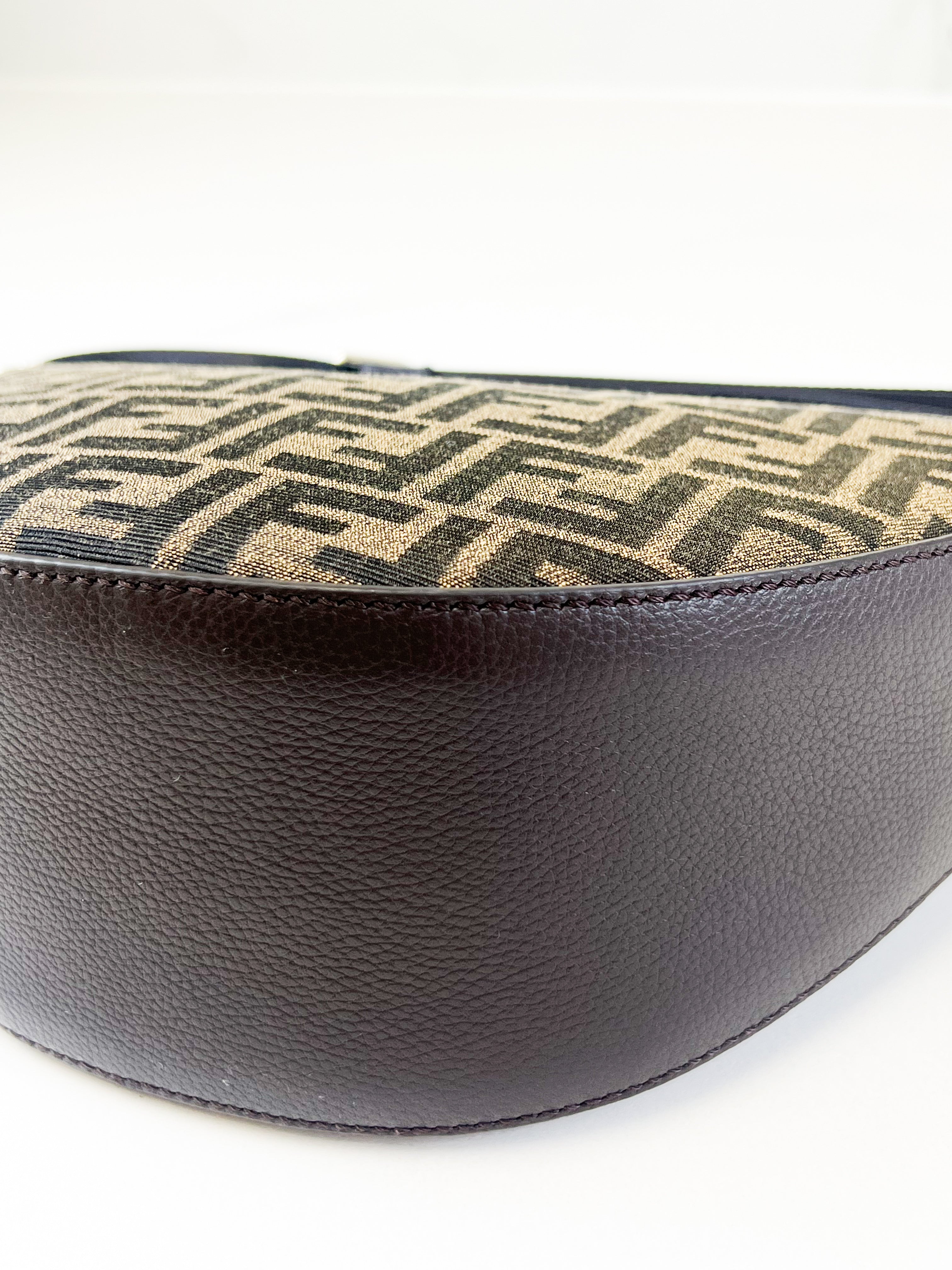 Fendi FF Jacquard Small Melon Bag