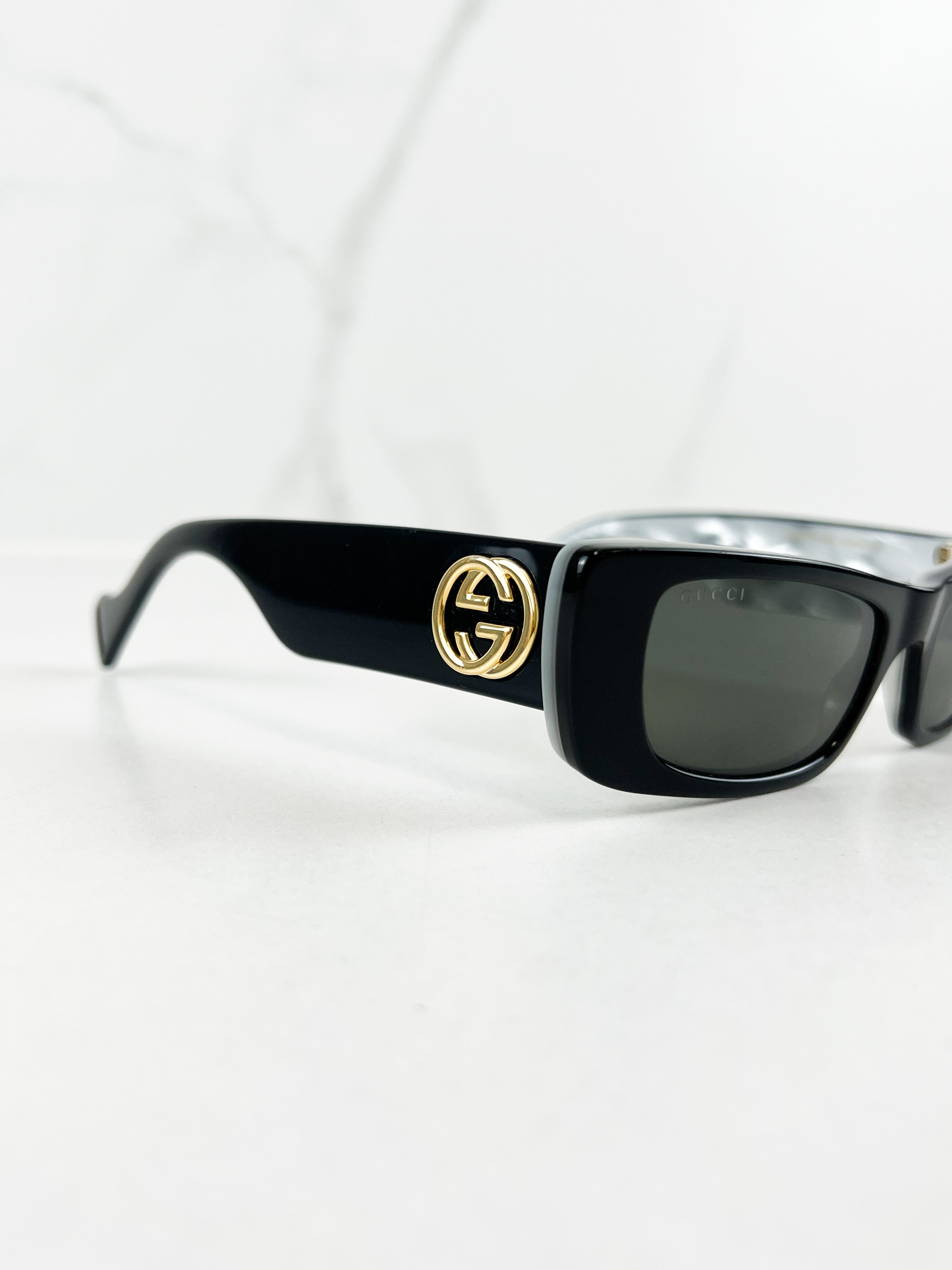 Gucci GG Logo Black Sunglasses