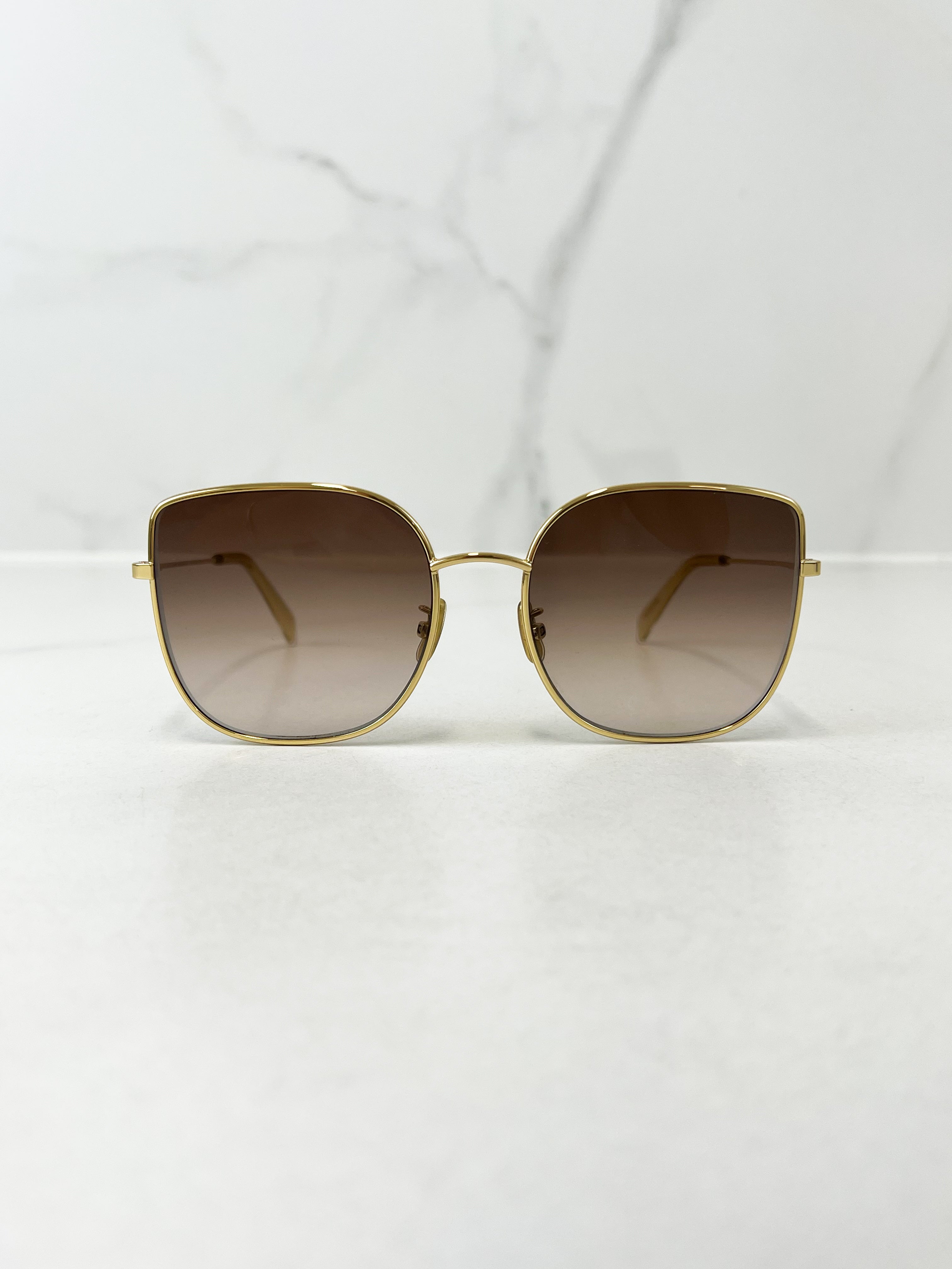 Celine Metal Cut Cat Eye Sunglasses