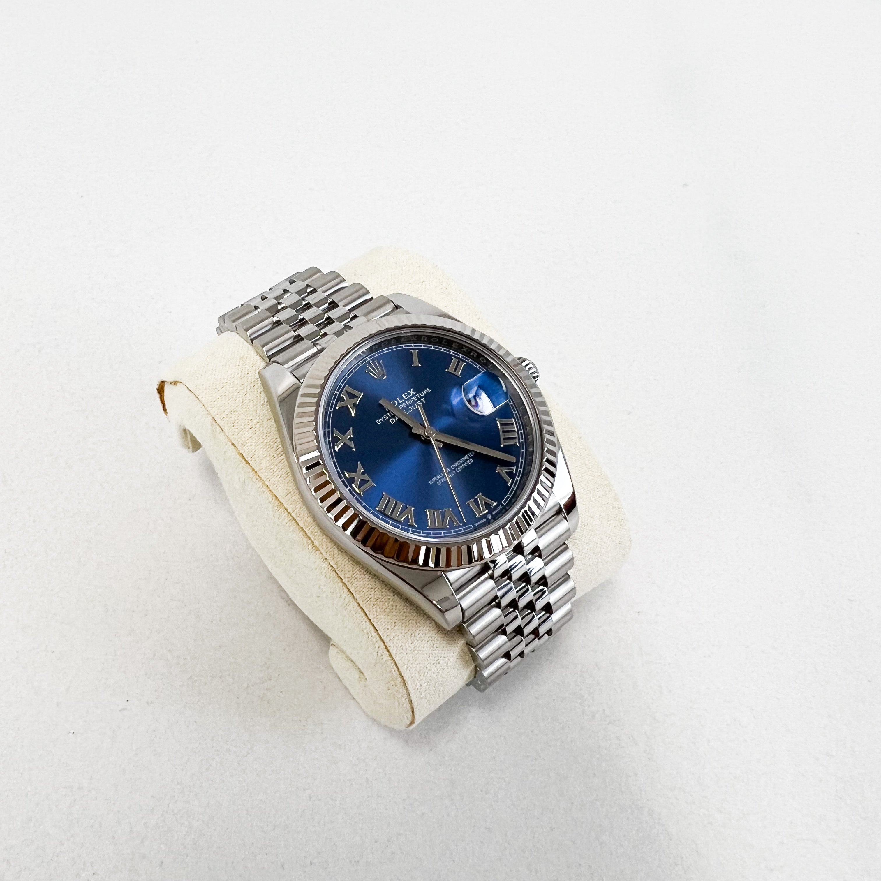 Rolex Datejust 41mm Roman Numeral Blue Dial