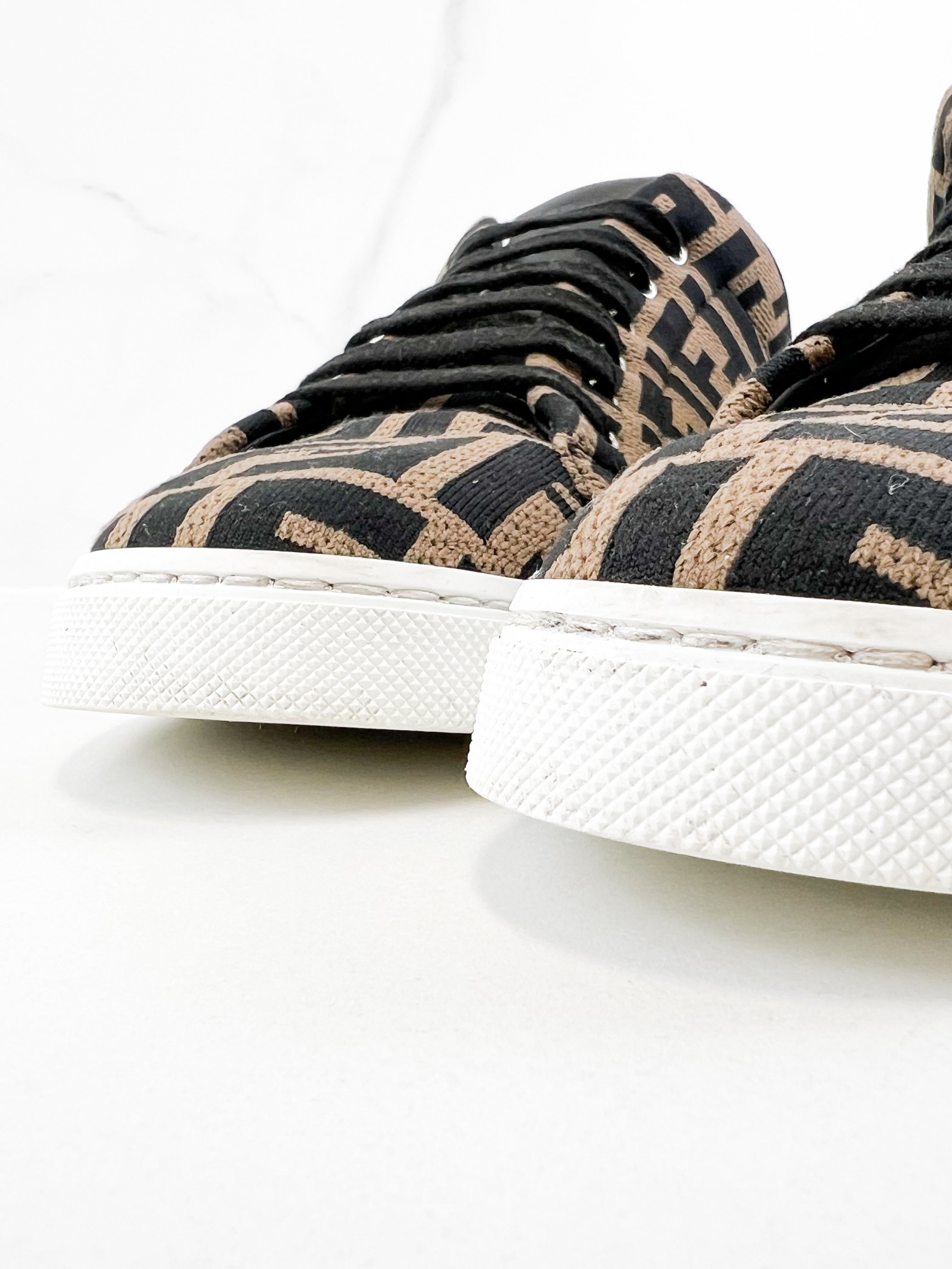 Fendi FF Brown Sneaker Size 8 (Men's)