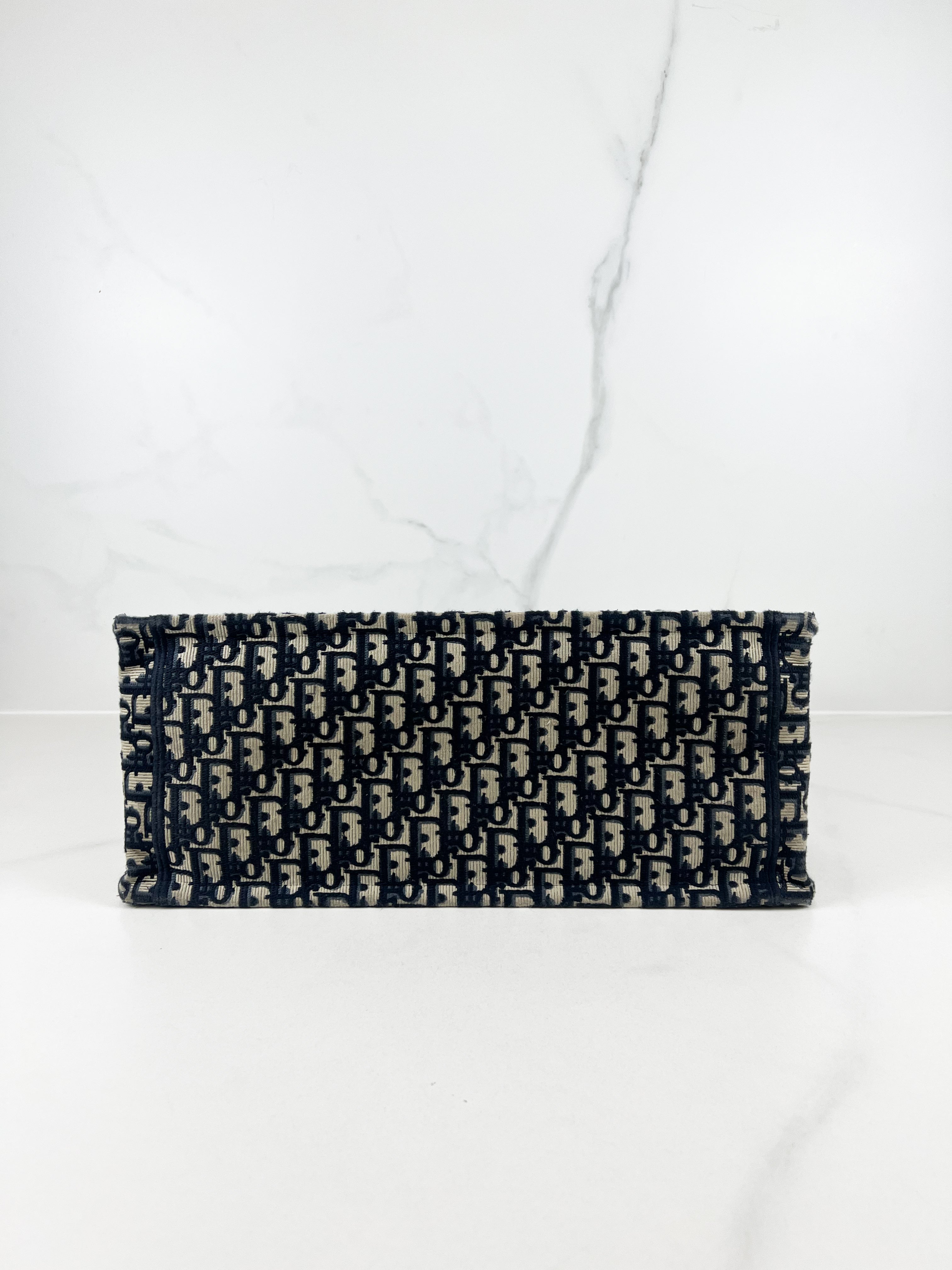Christian Dior Large Blue Oblique Book Tote