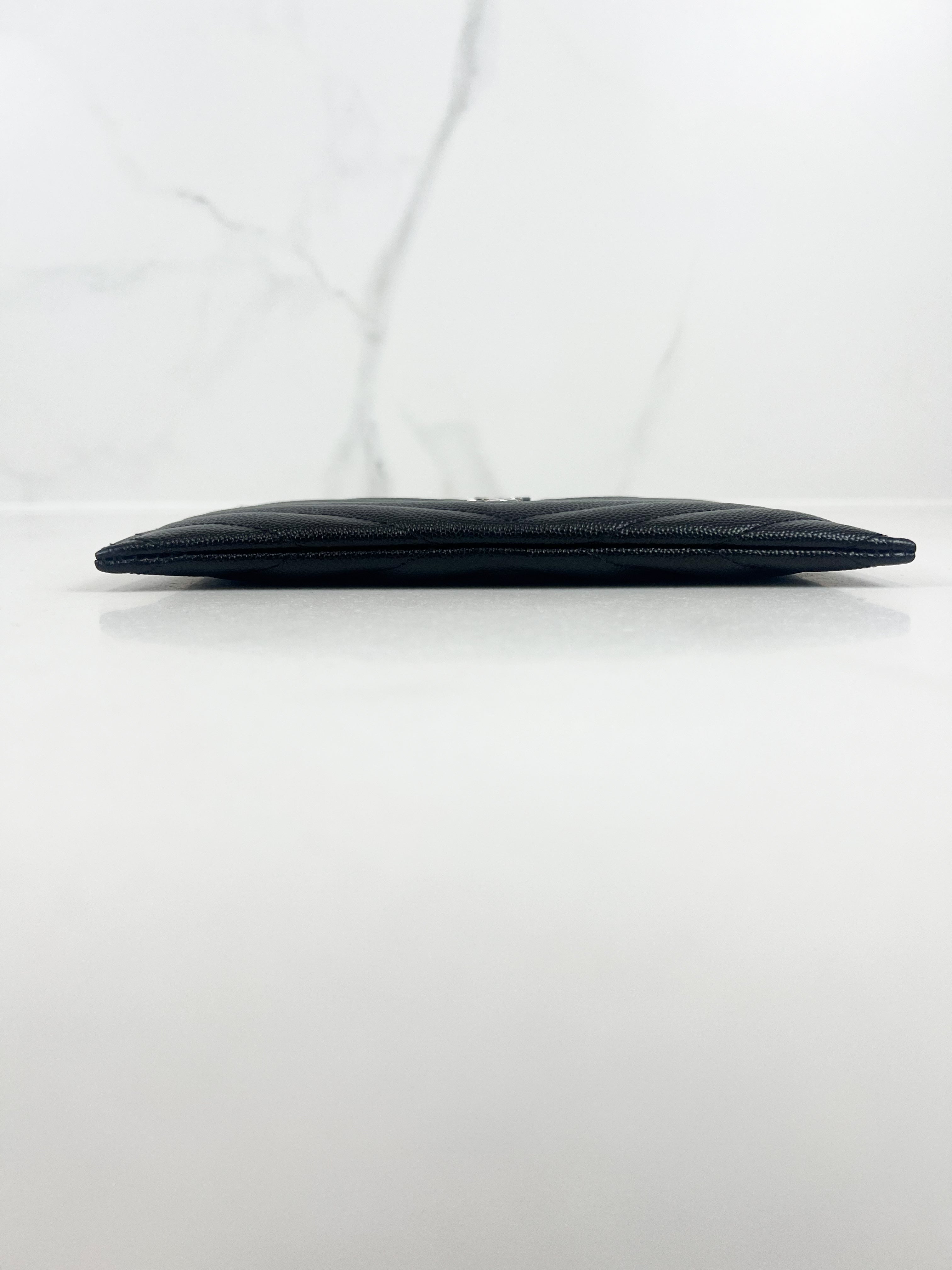 Saint Laurent Cassandre Metelasse Pouch in Grain De Poudre Leather with SHW