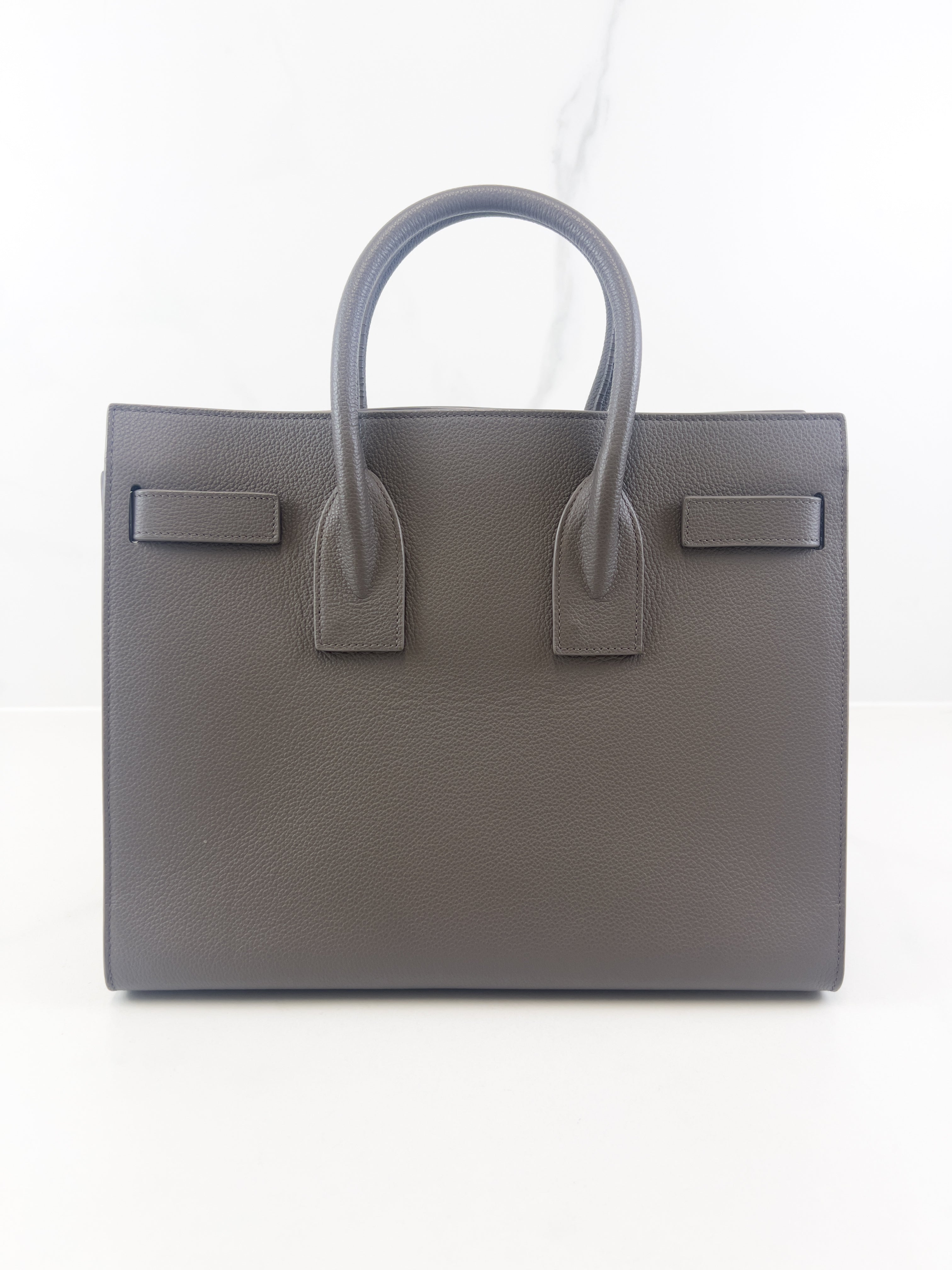 Saint Laurent Grey Large Sac De Jour with SHW
