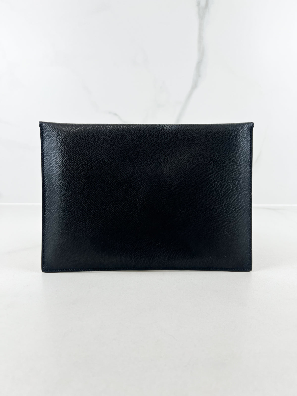 Fendi FF Leather Envelope Clutch