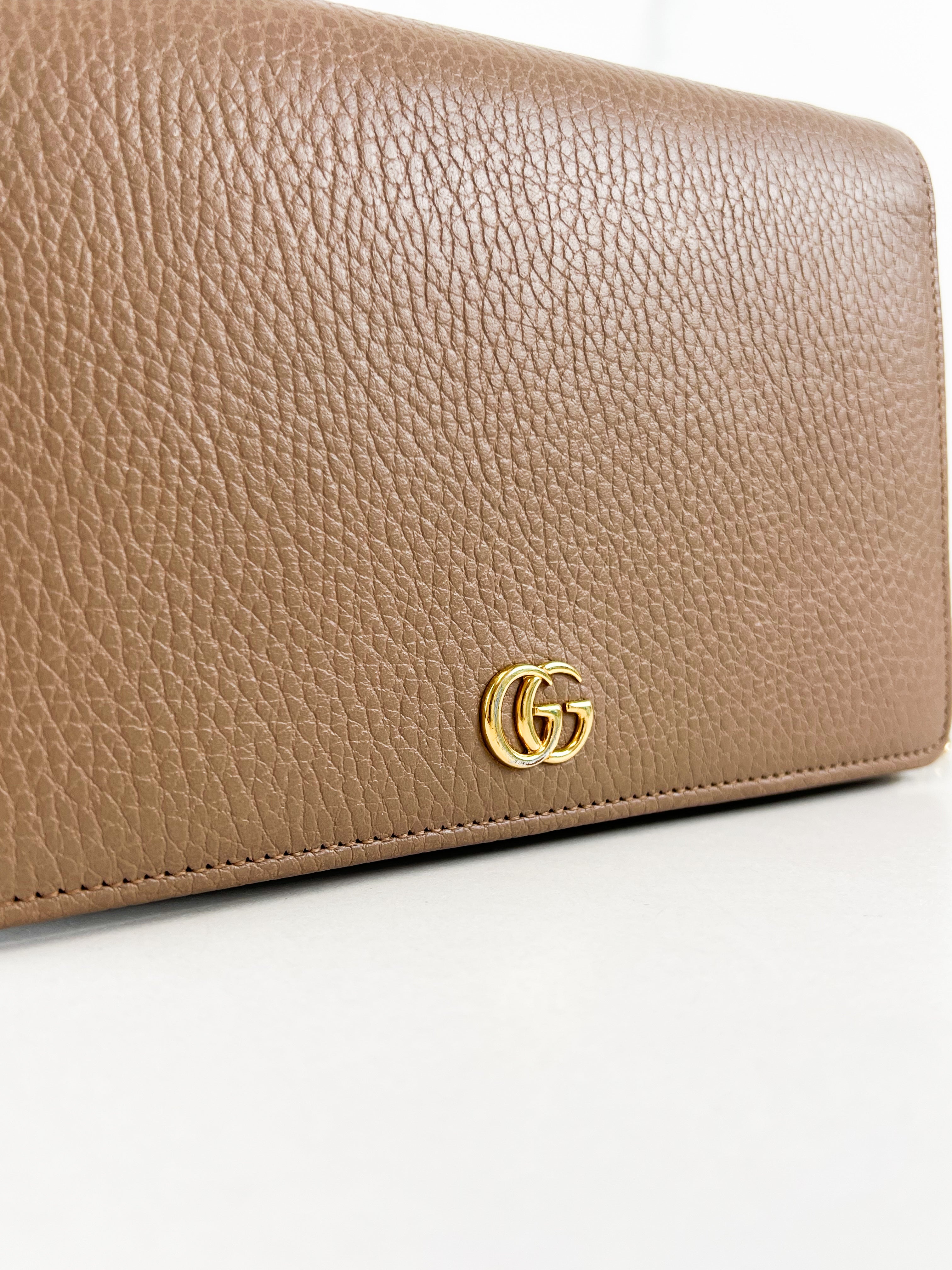 Gucci Marmont Beige WOC with GHW