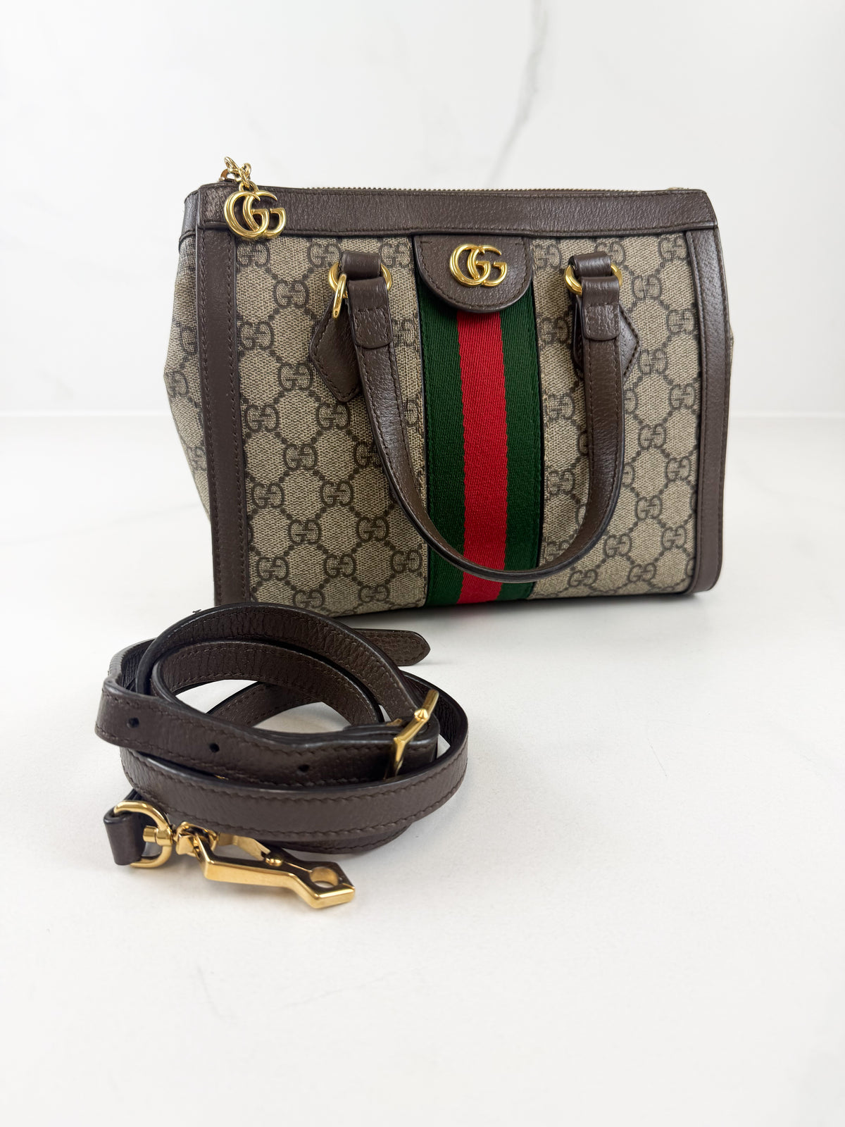 Gucci Small GG Supreme Ophidia Tote Bag