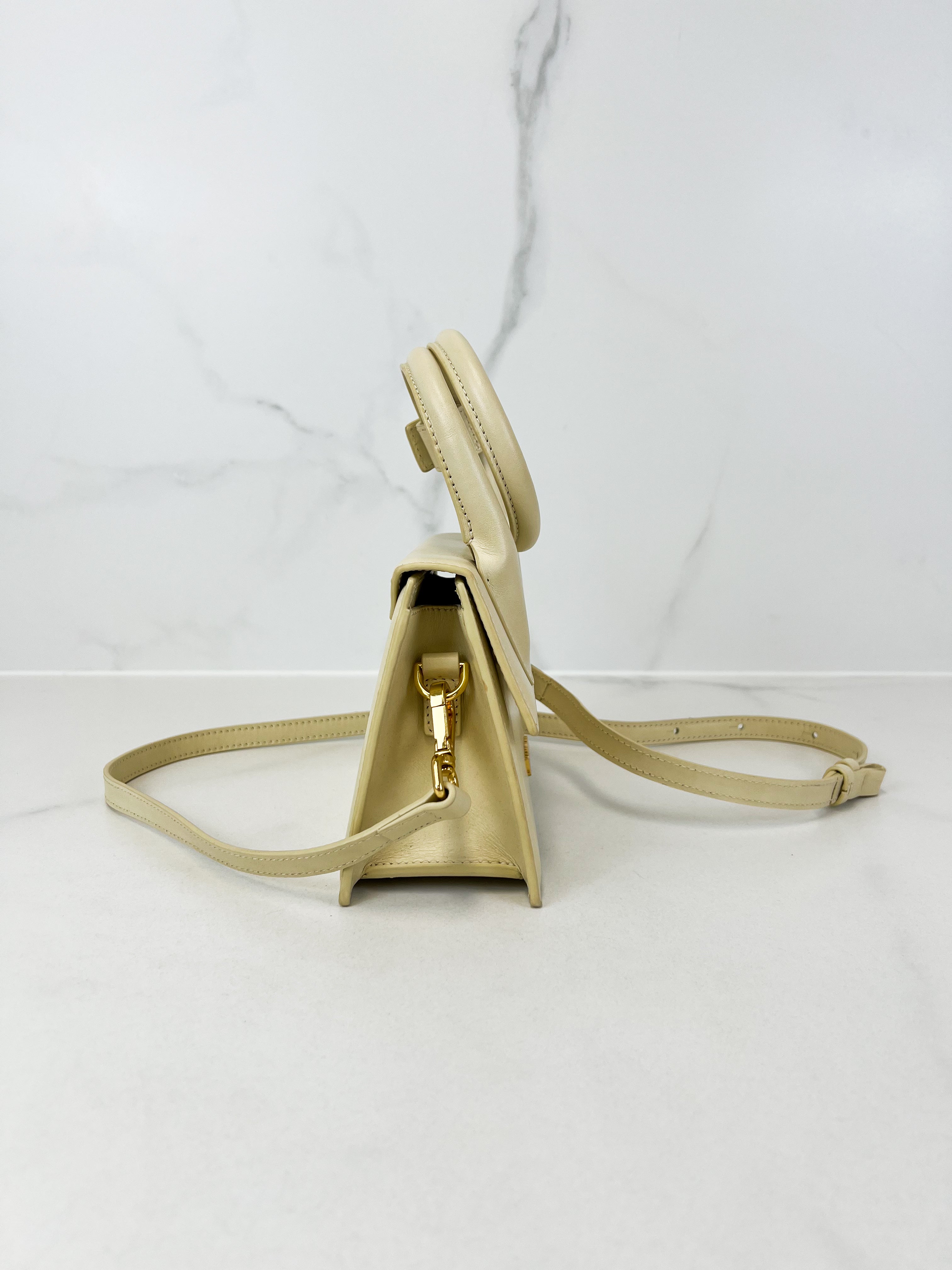 Jacquemus Ivory Le Chiquito Leather Crossbody