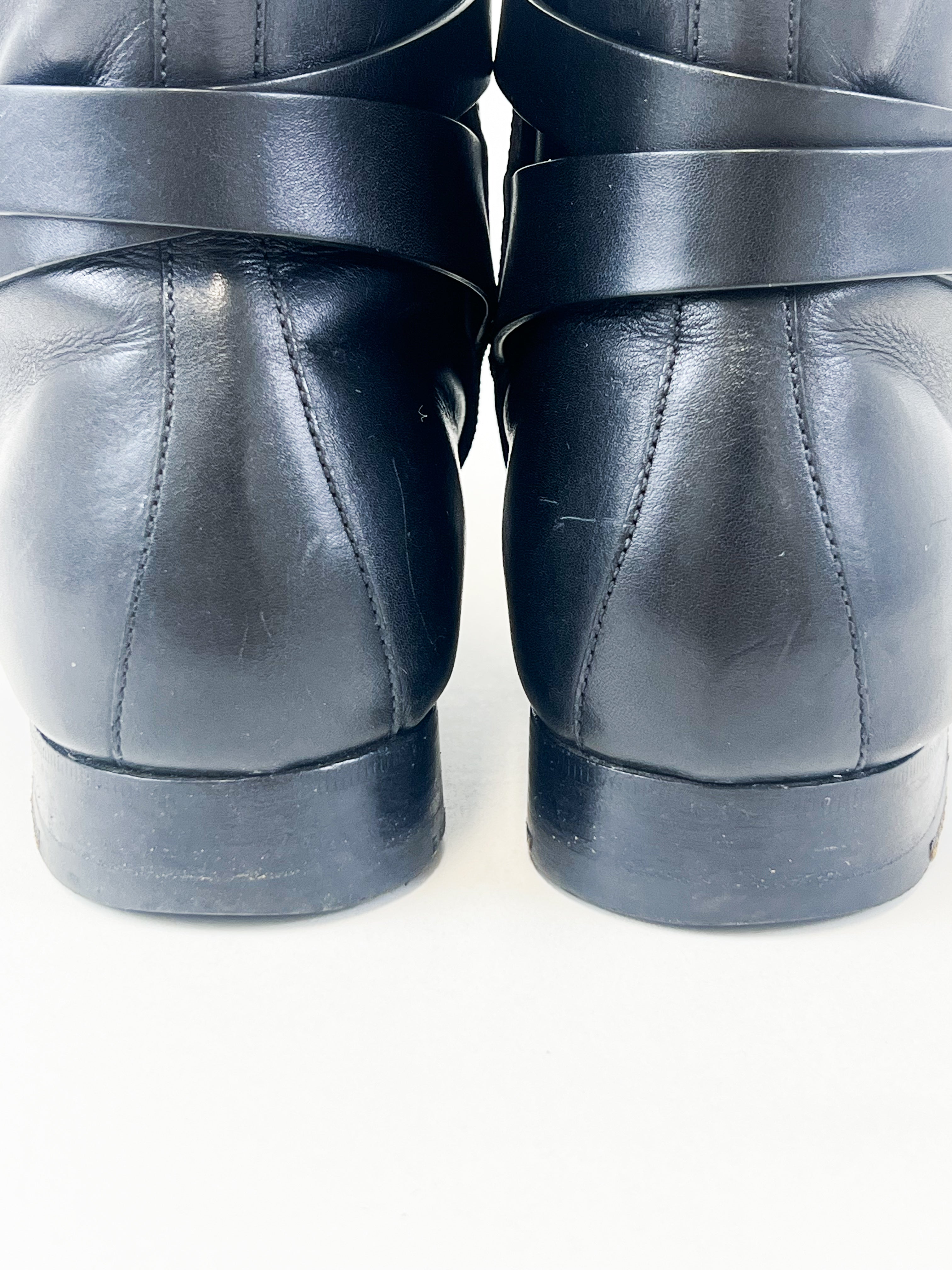 Hermes Bottines Femme Boot in Noir Size 38