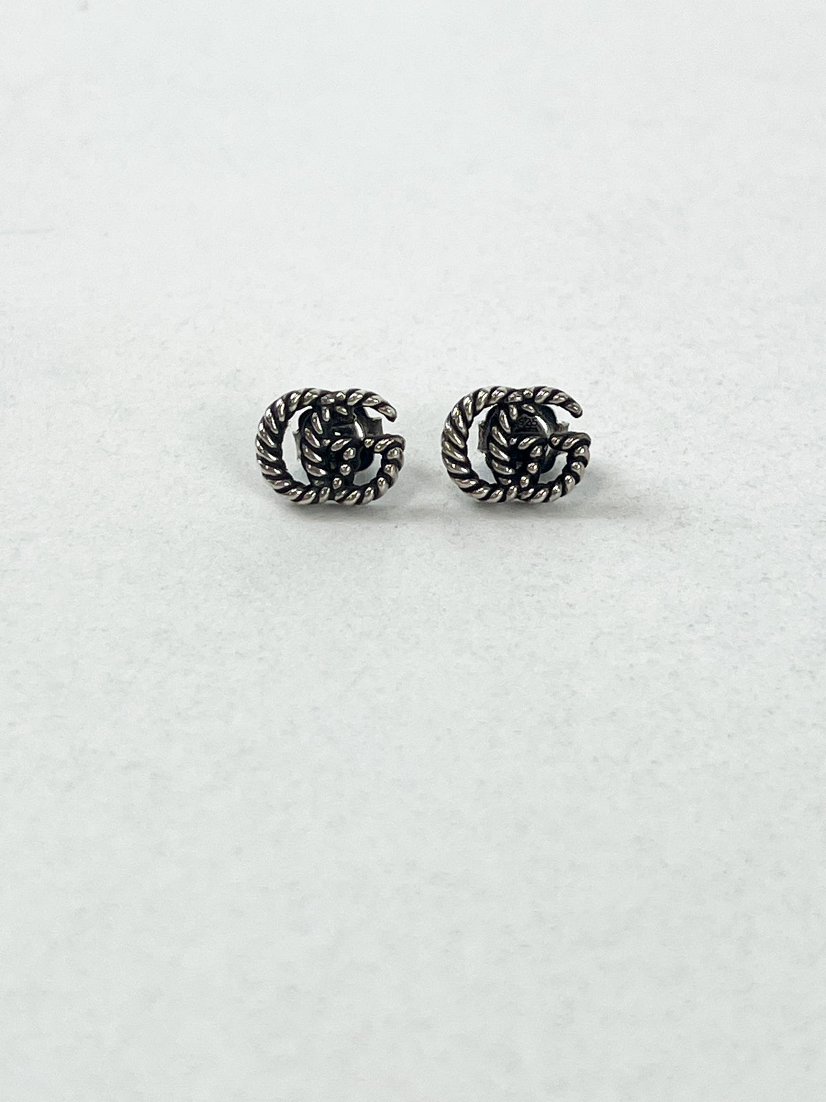 Gucci Interlocking Textured GG Earrings