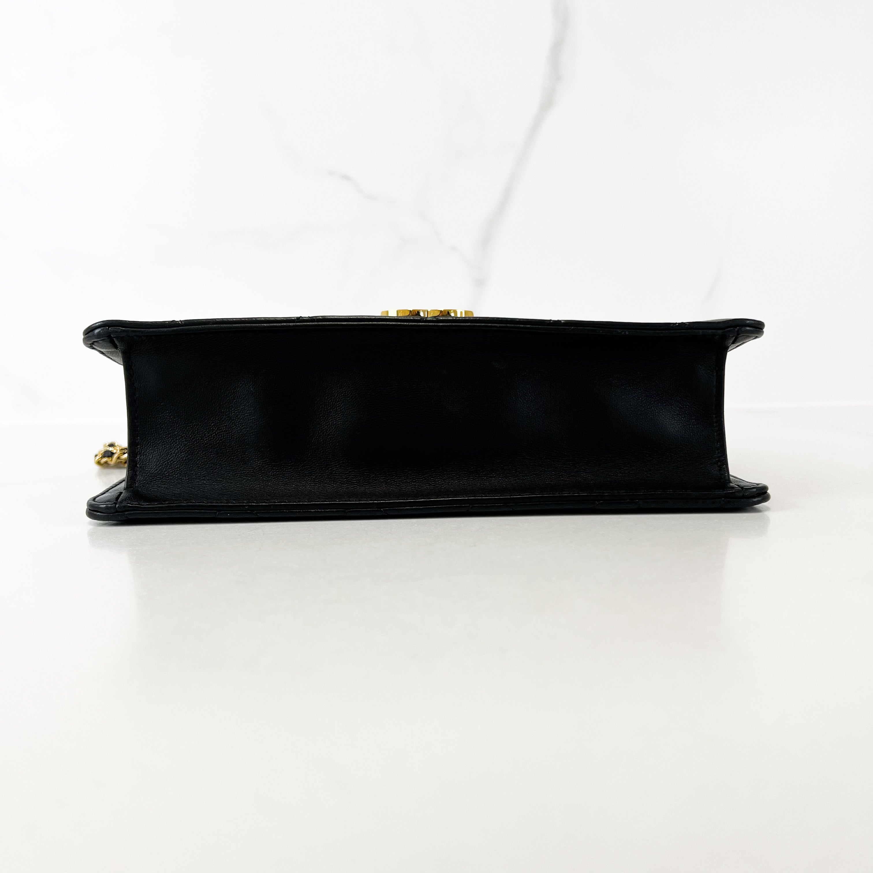 Chanel Lambskin Quilted CC Chain Crossbody/Shoulder Bag