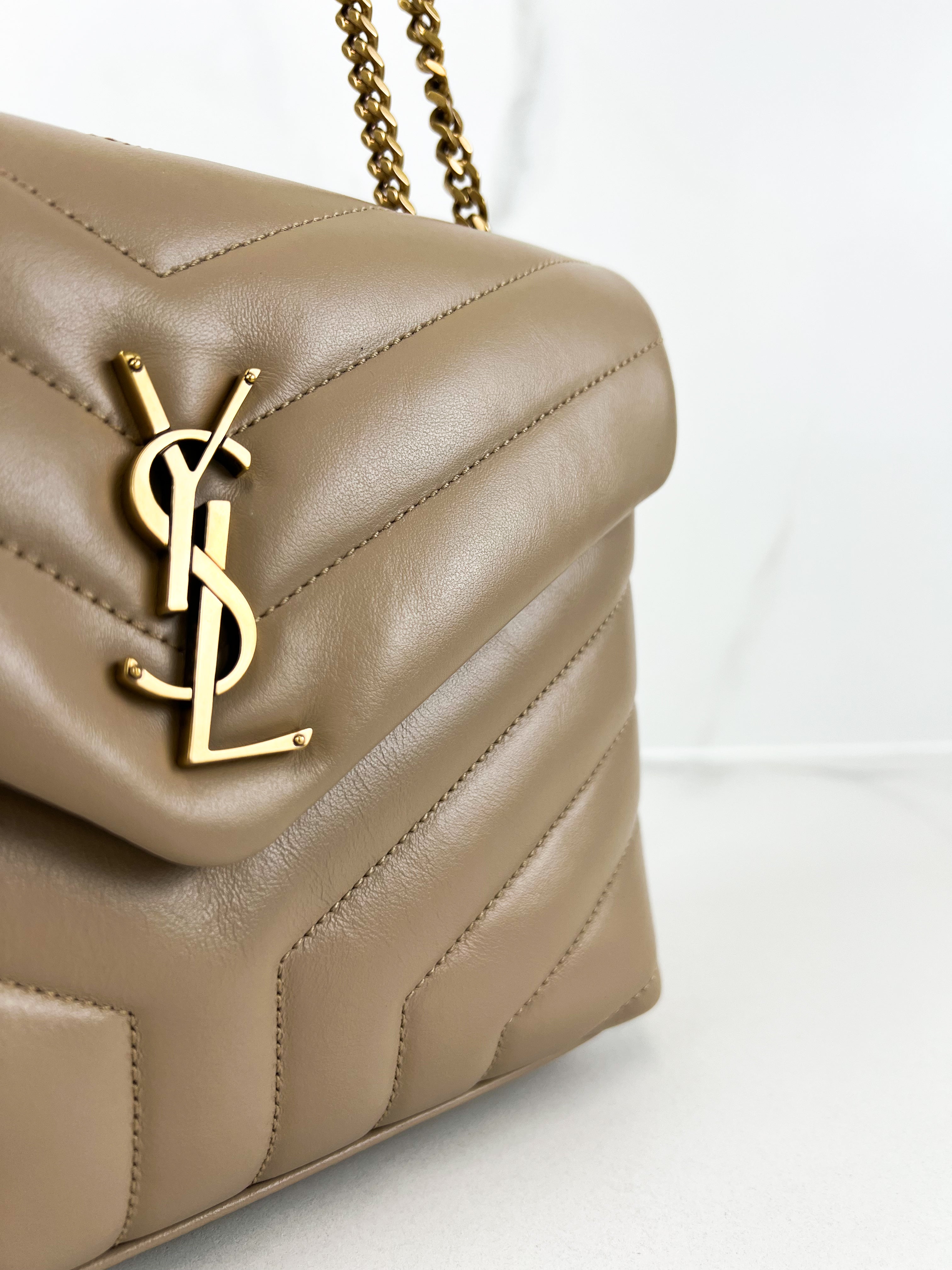 Saint Laurent Loulou Medium Chain Bag in Quilted Leather
