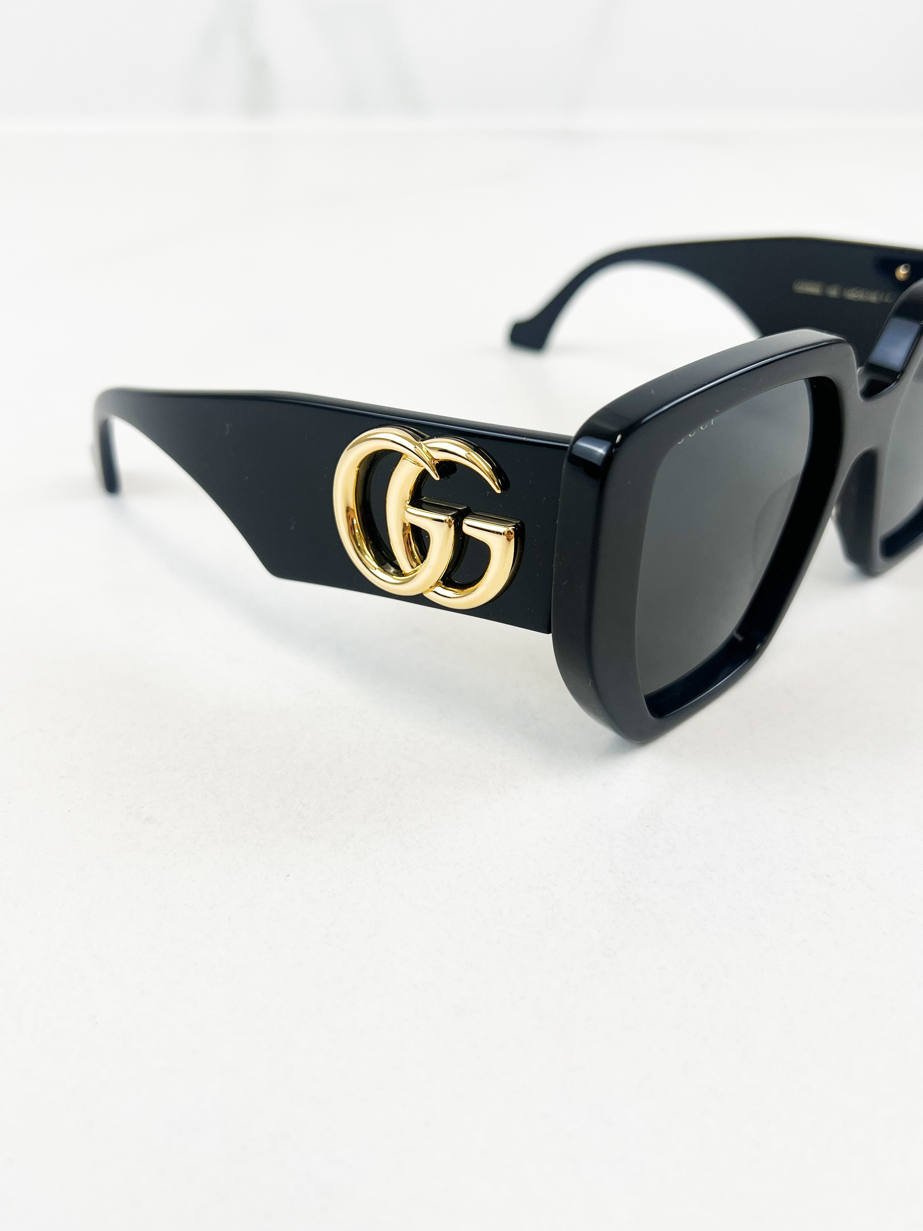 Gucci GG Logo Black Sunglasses