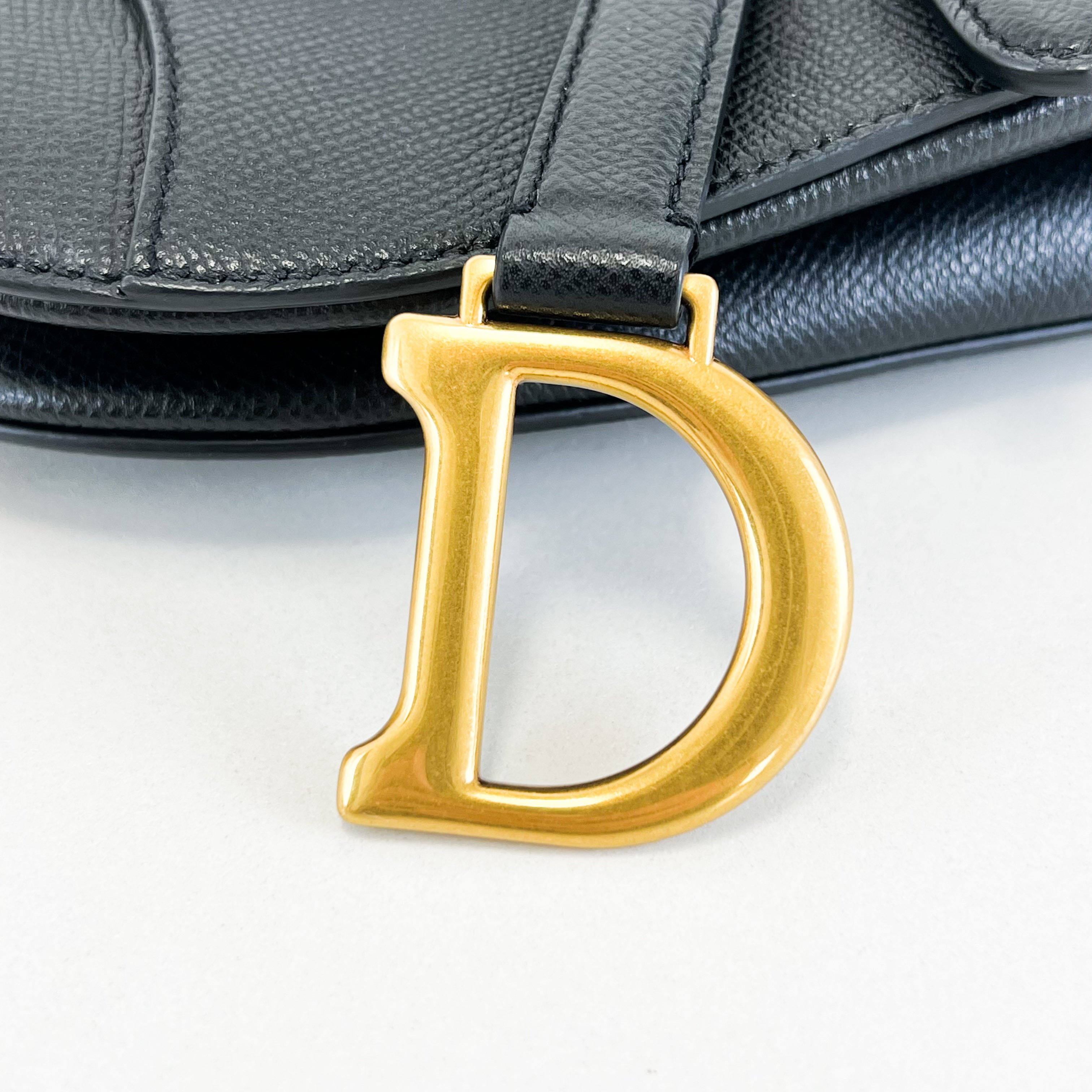 Christian Dior Mini Black Saddle