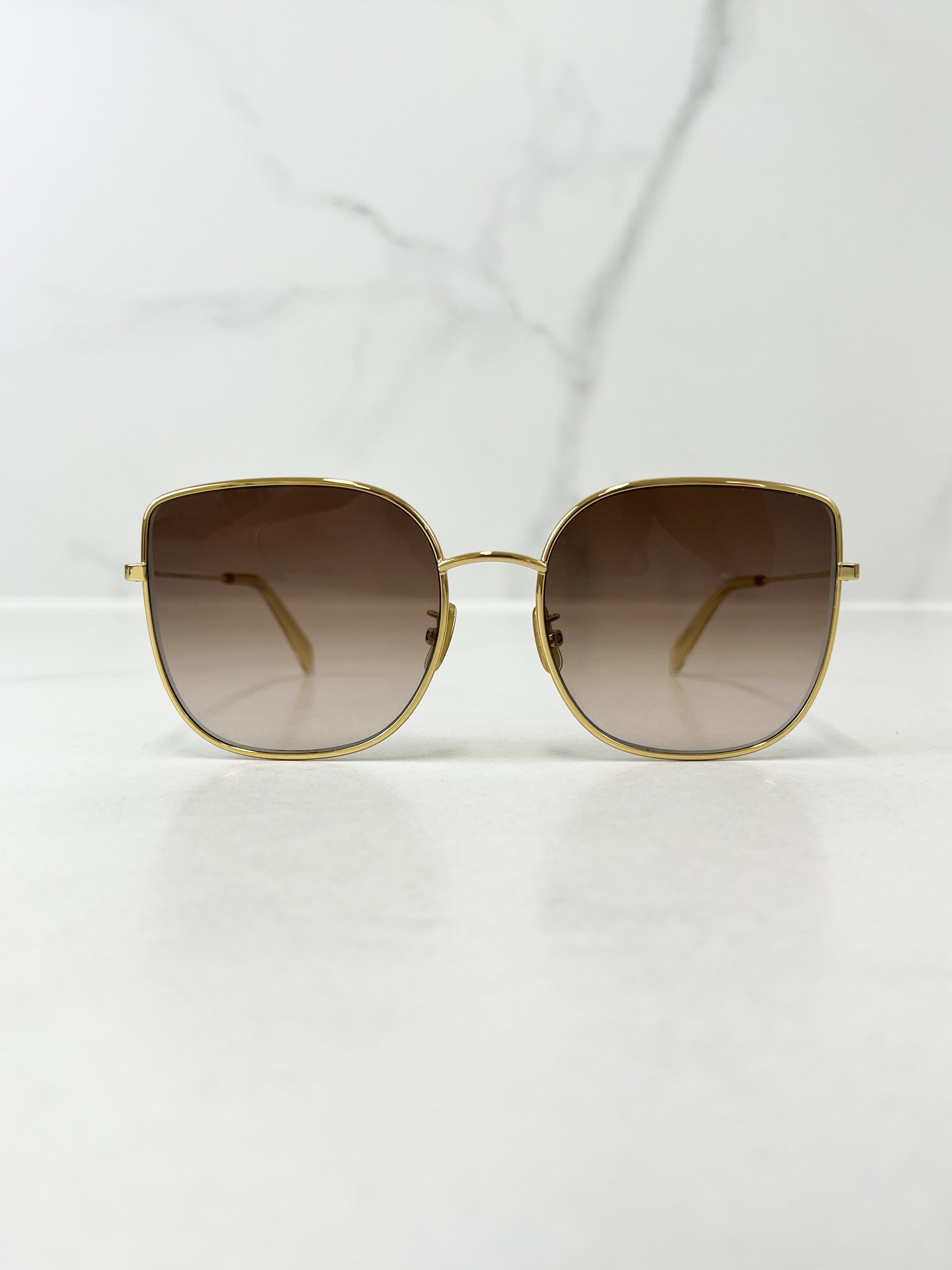 Celine Metal Cut Cat Eye Sunglasses