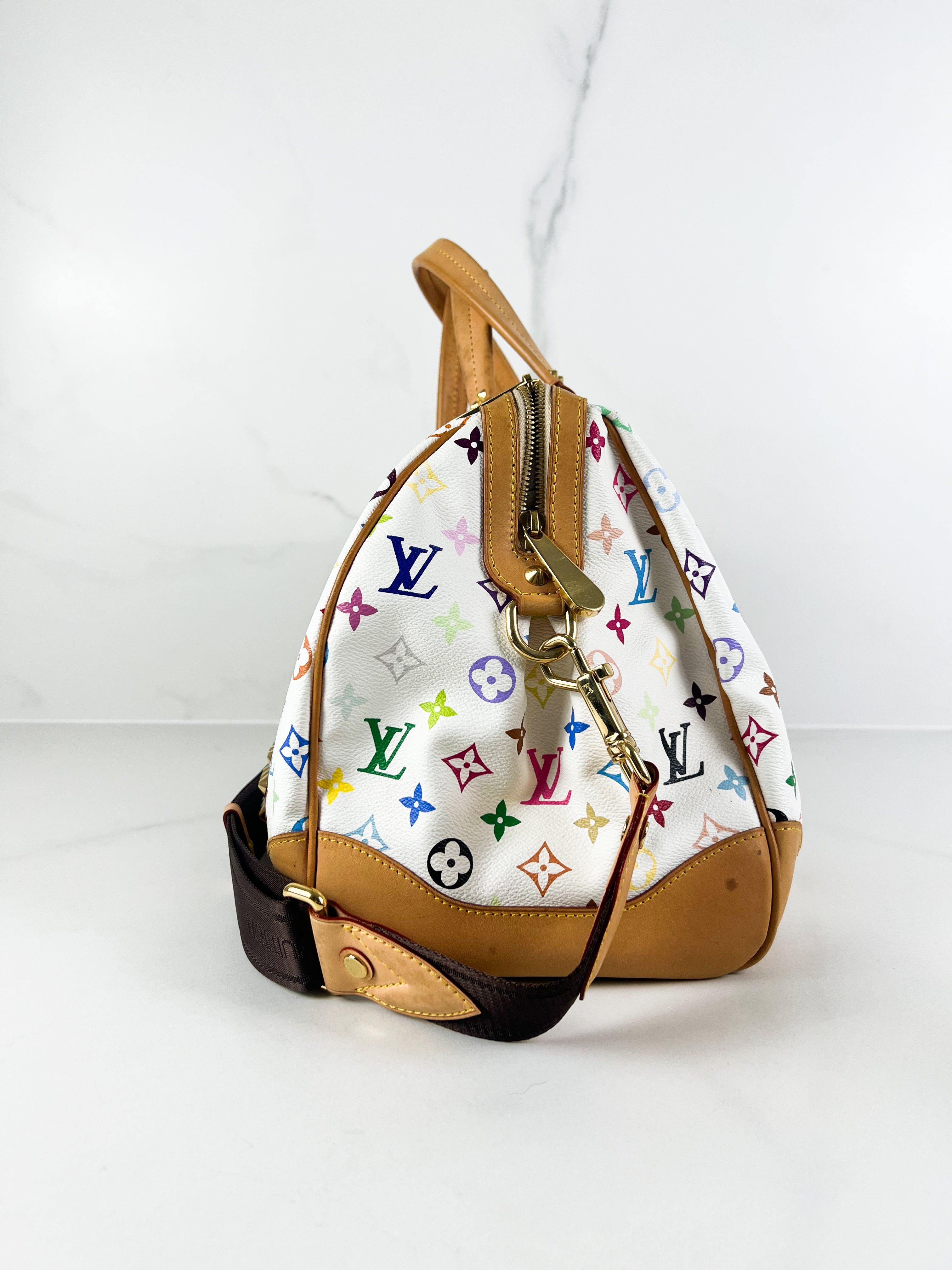 Louis Vuitton White Monogram Multicolour Courtney Bag