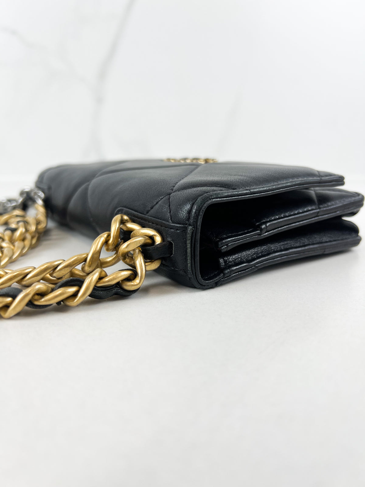 Chanel 19 Wallet on Chain WOC in Lambskin Leather