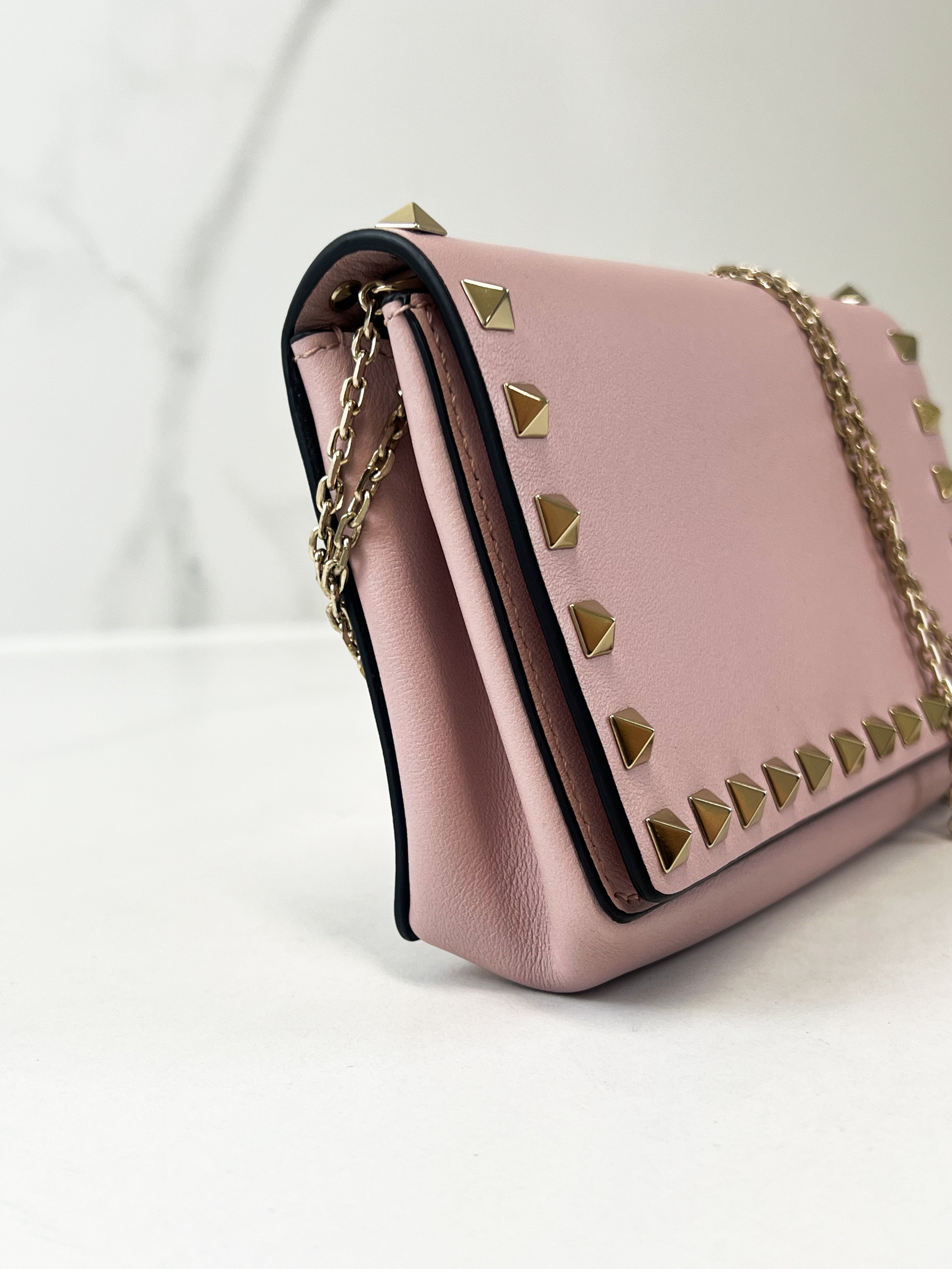 Valentino Garavani Rockstud Wallet on Chain