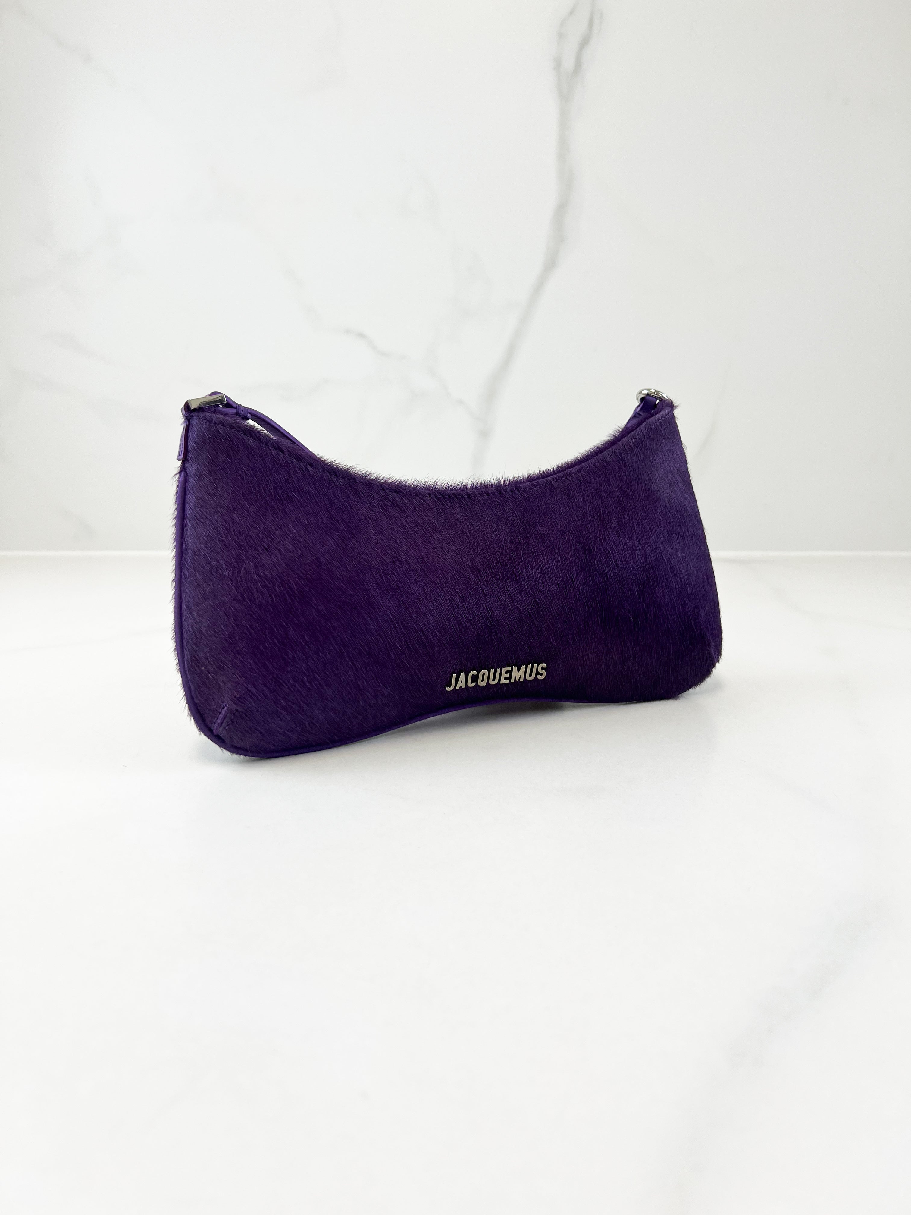 Jacquemus The Bisou Perle Shoulder Bag in Purple