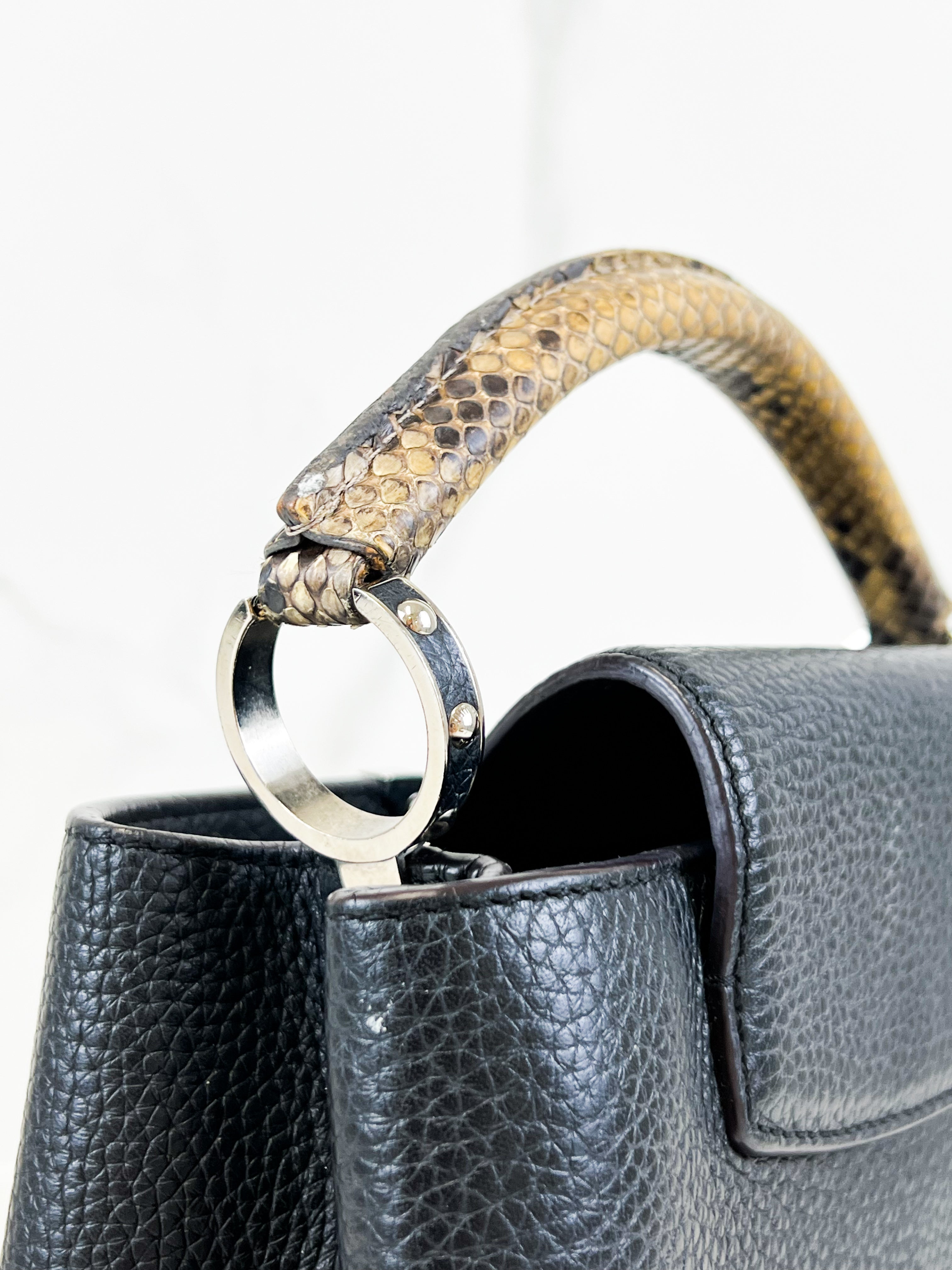 Louis Vuitton Black Capucines BB