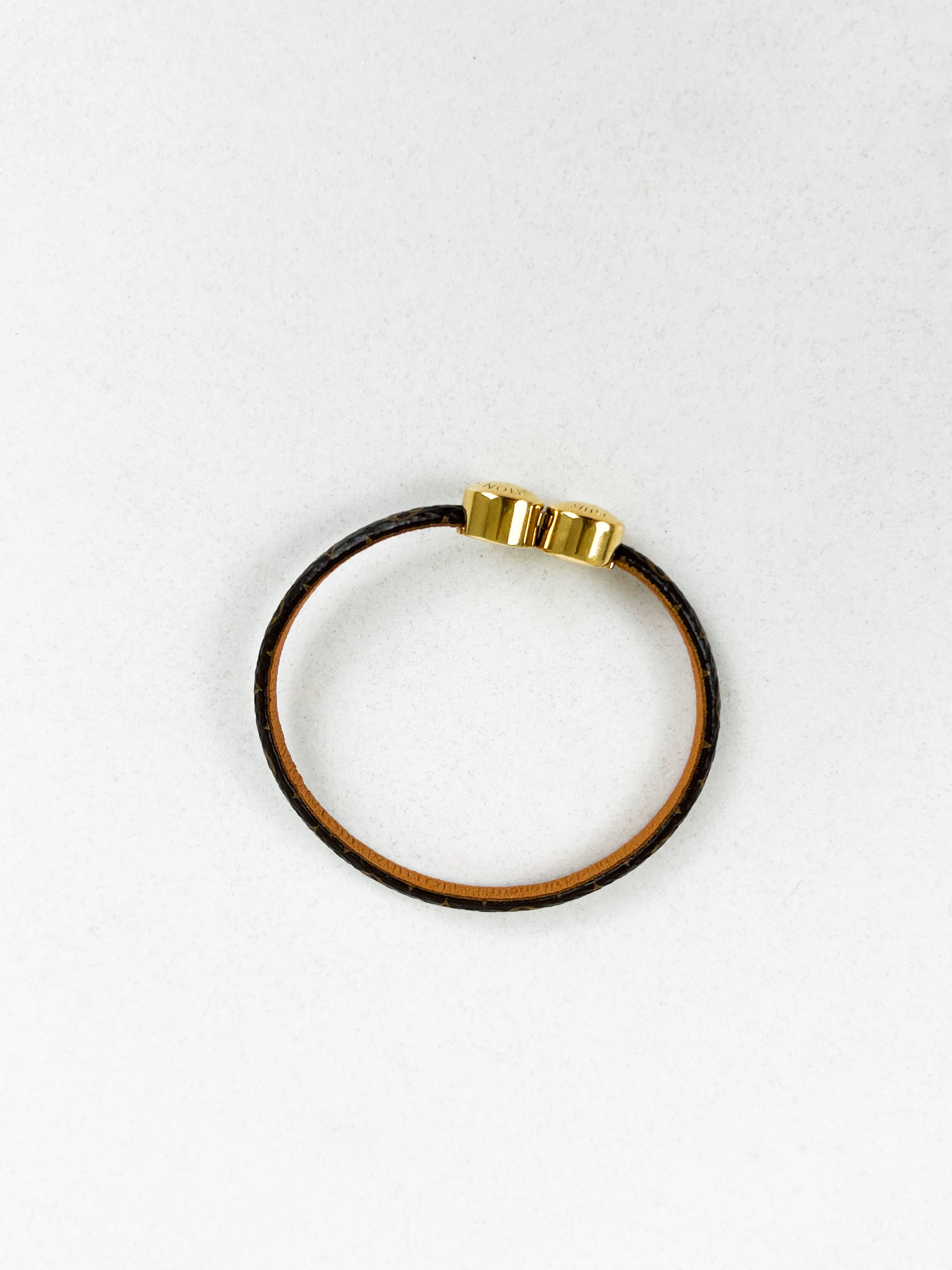 Louis Vuitton Monogram Leather Bracelet