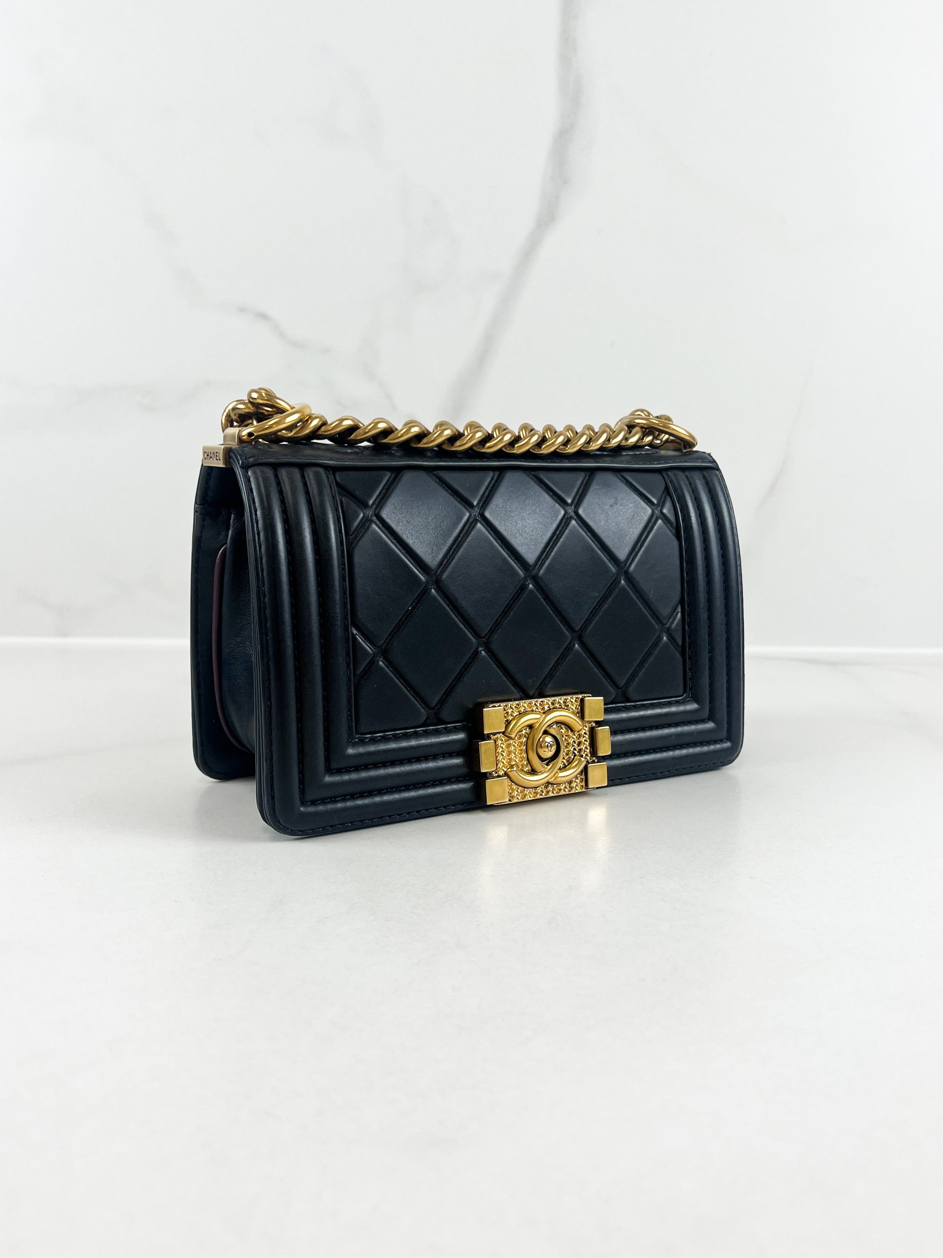 Chanel Small Paris-Salzburg Boy Bag Calfskin GHW