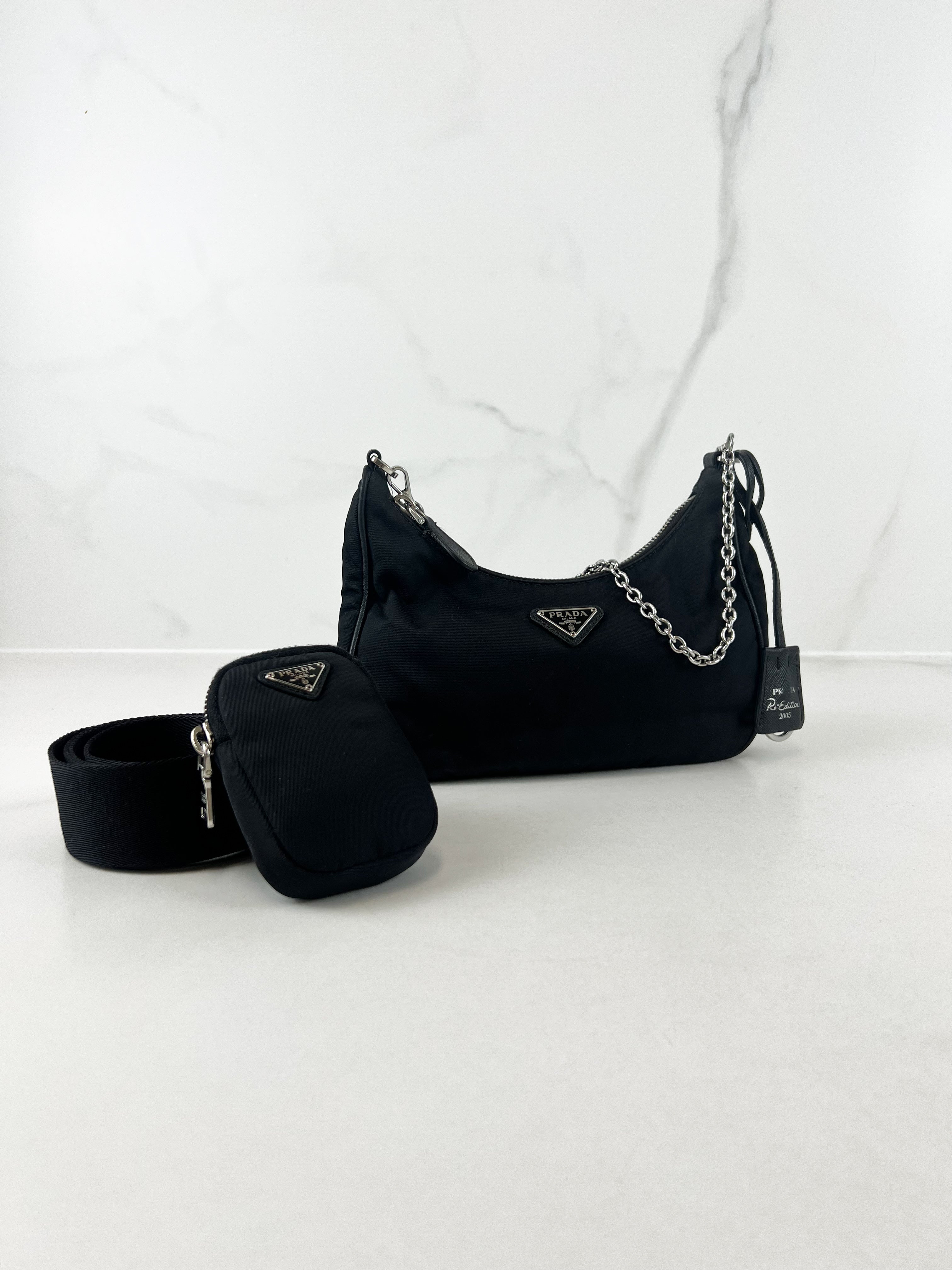 Prada Nylon Re-Edition 2005 in Black