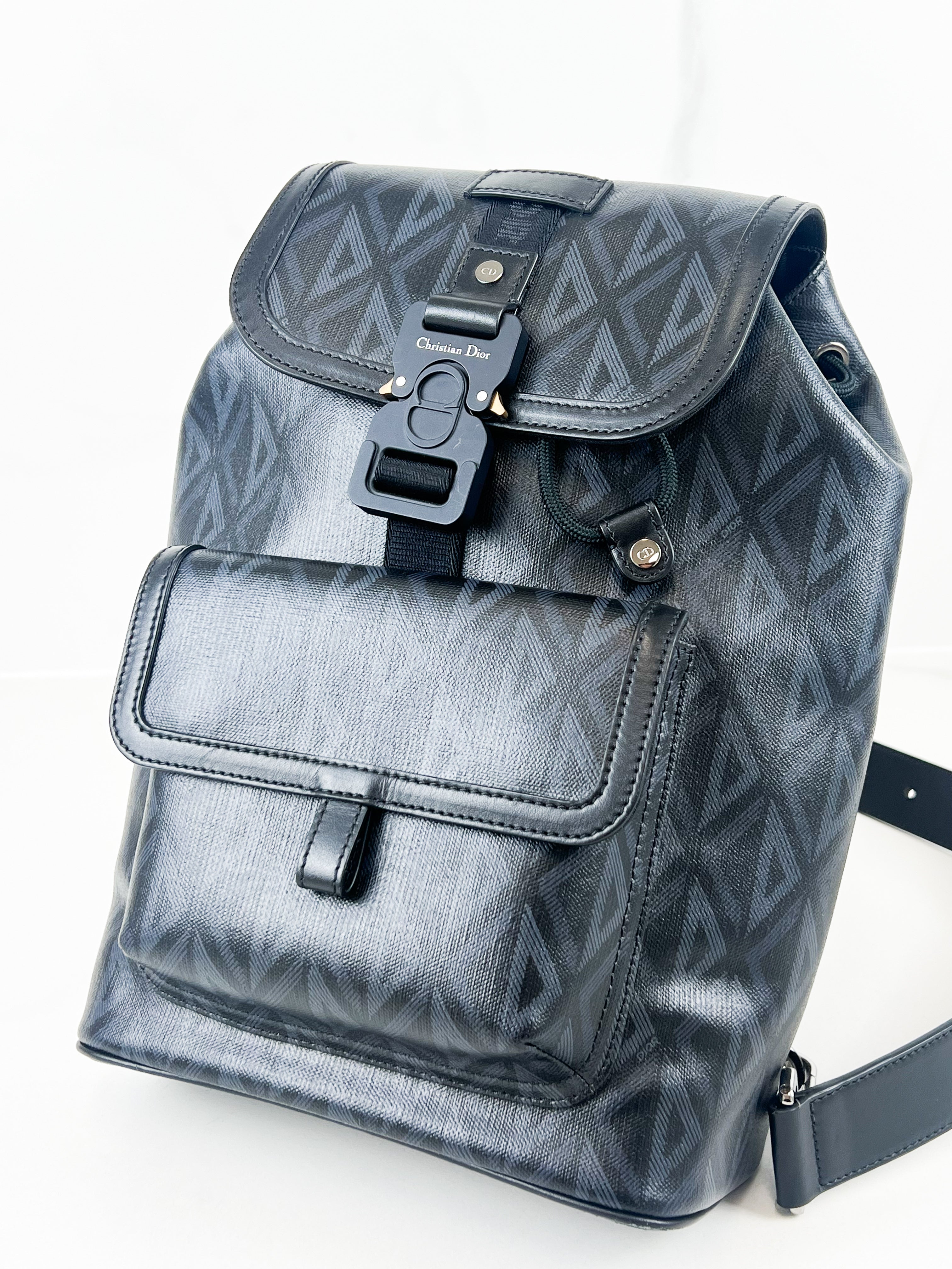 Christian Dior Hit The Road Sling Bag CD Diamond Coated Canvas