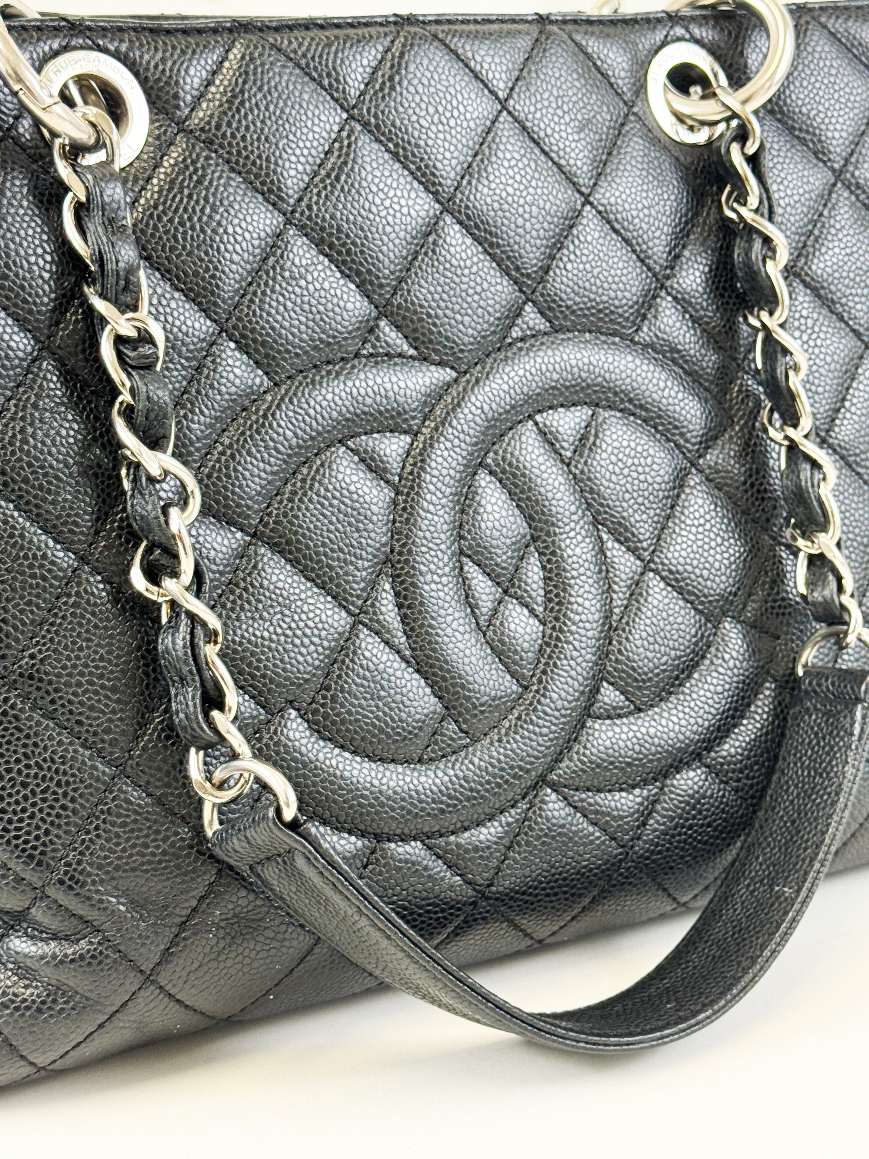 Chanel CC Black Caviar GST Tote