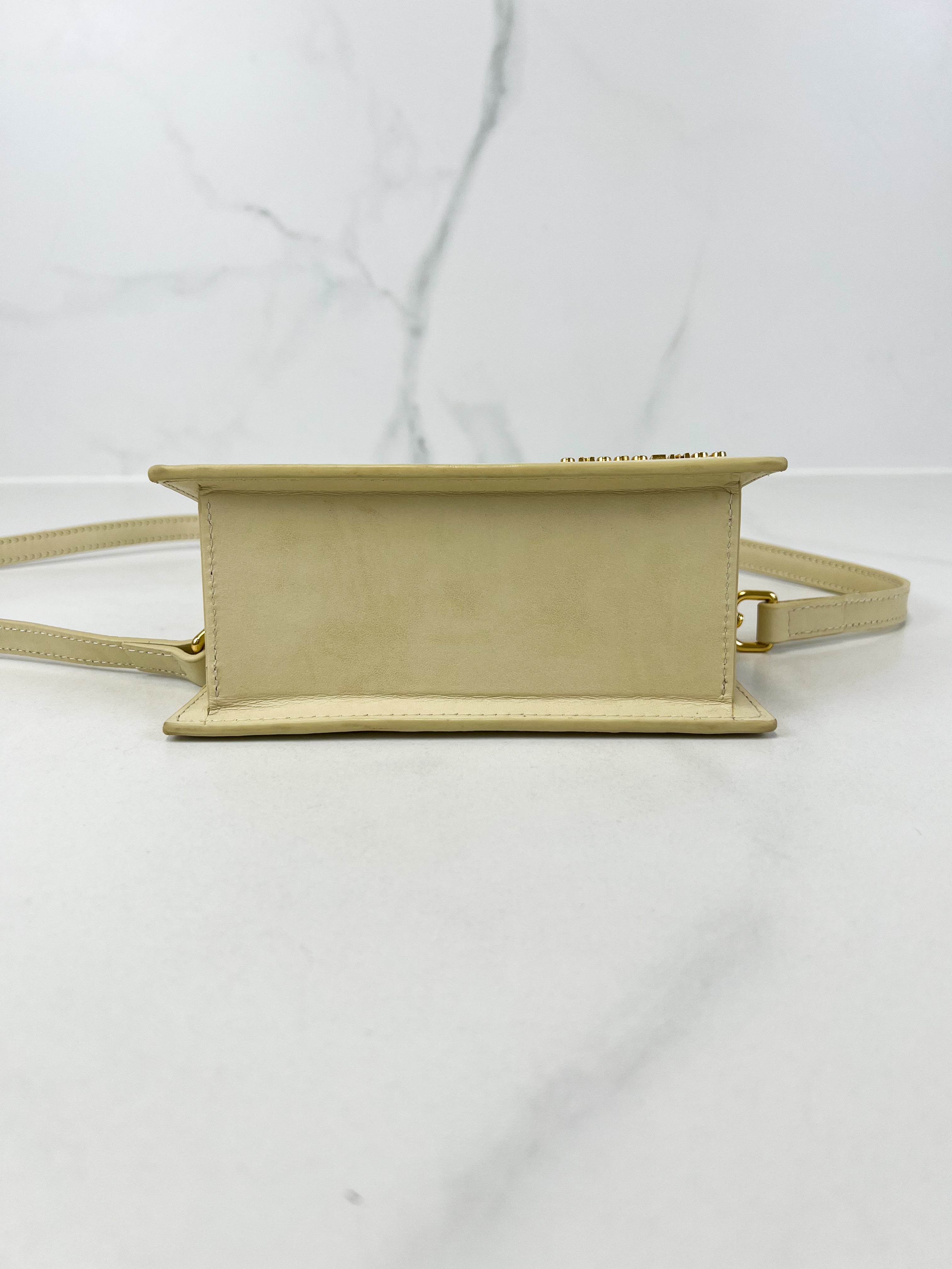 Jacquemus Ivory Le Chiquito Leather Crossbody