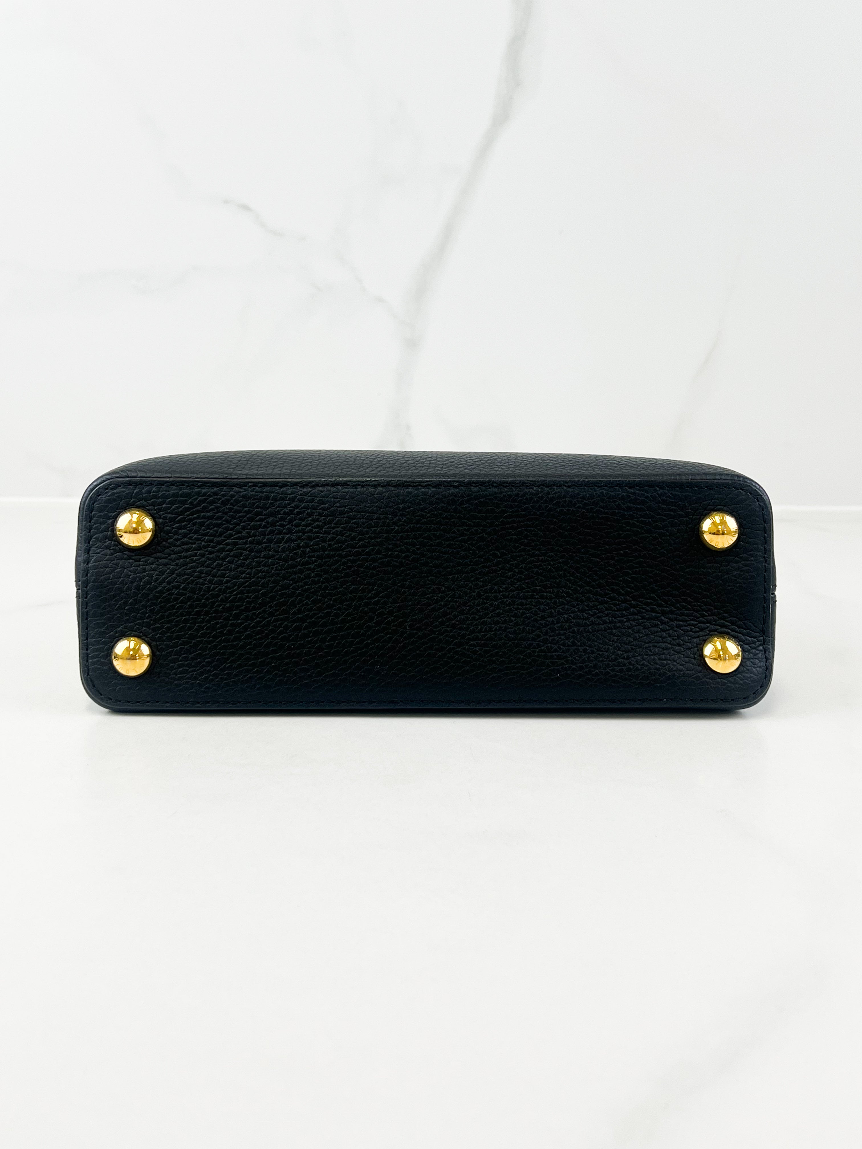 Louis Vuitton Black Capucines BB