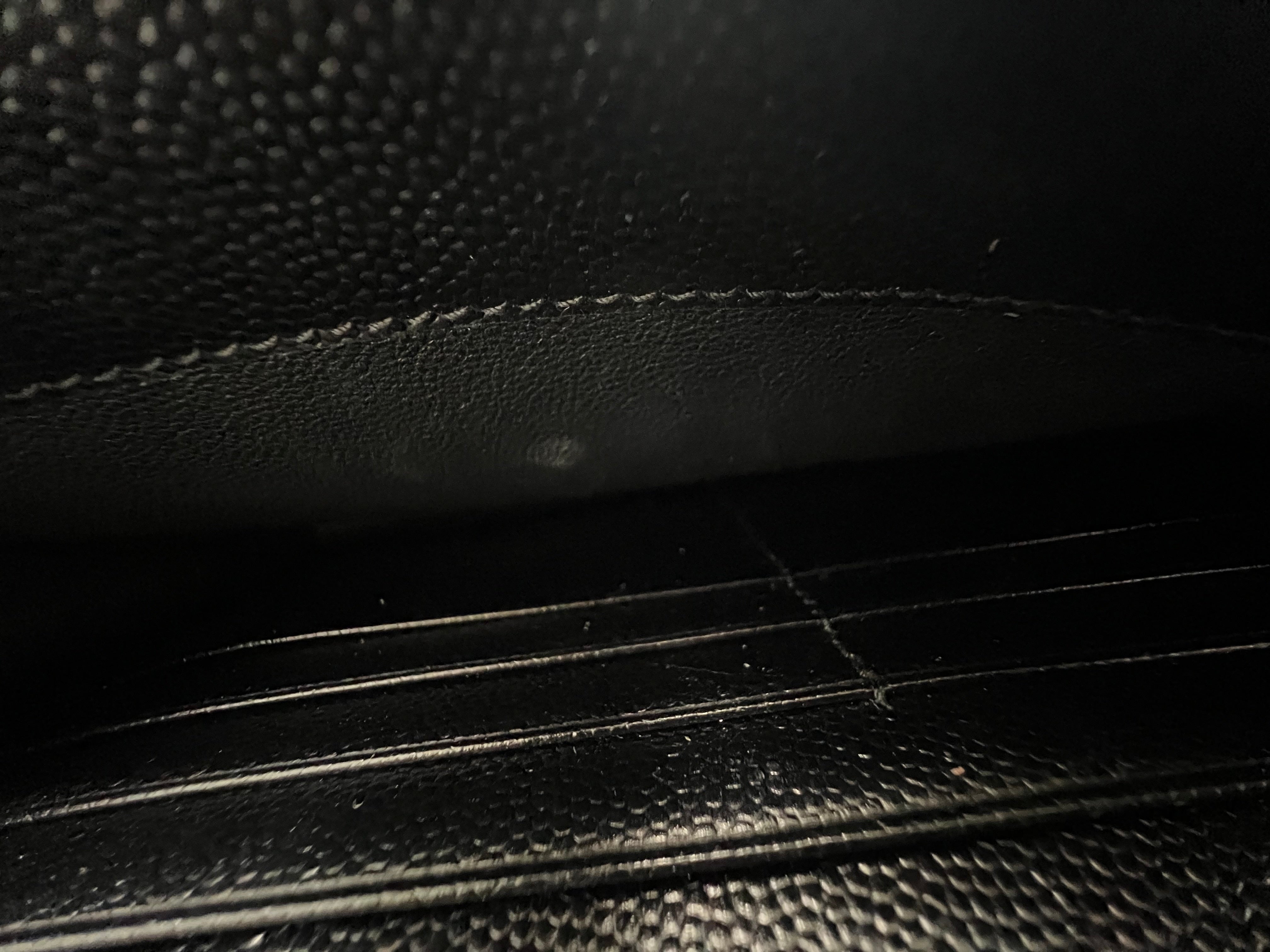 Saint Laurent Black Cassandre Envelope WOC