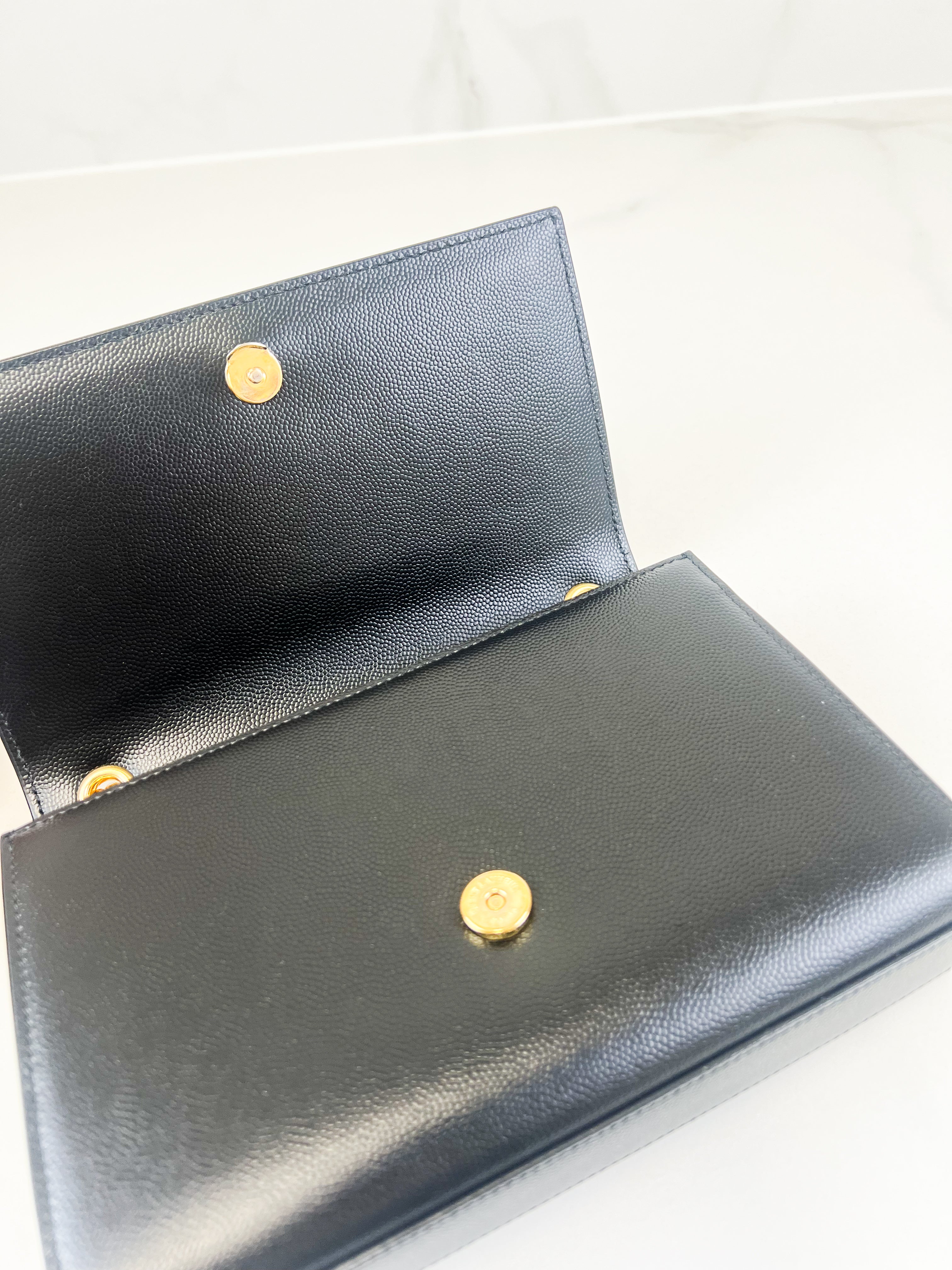 Saint Laurent Kate Small in Grain Embossed Leather