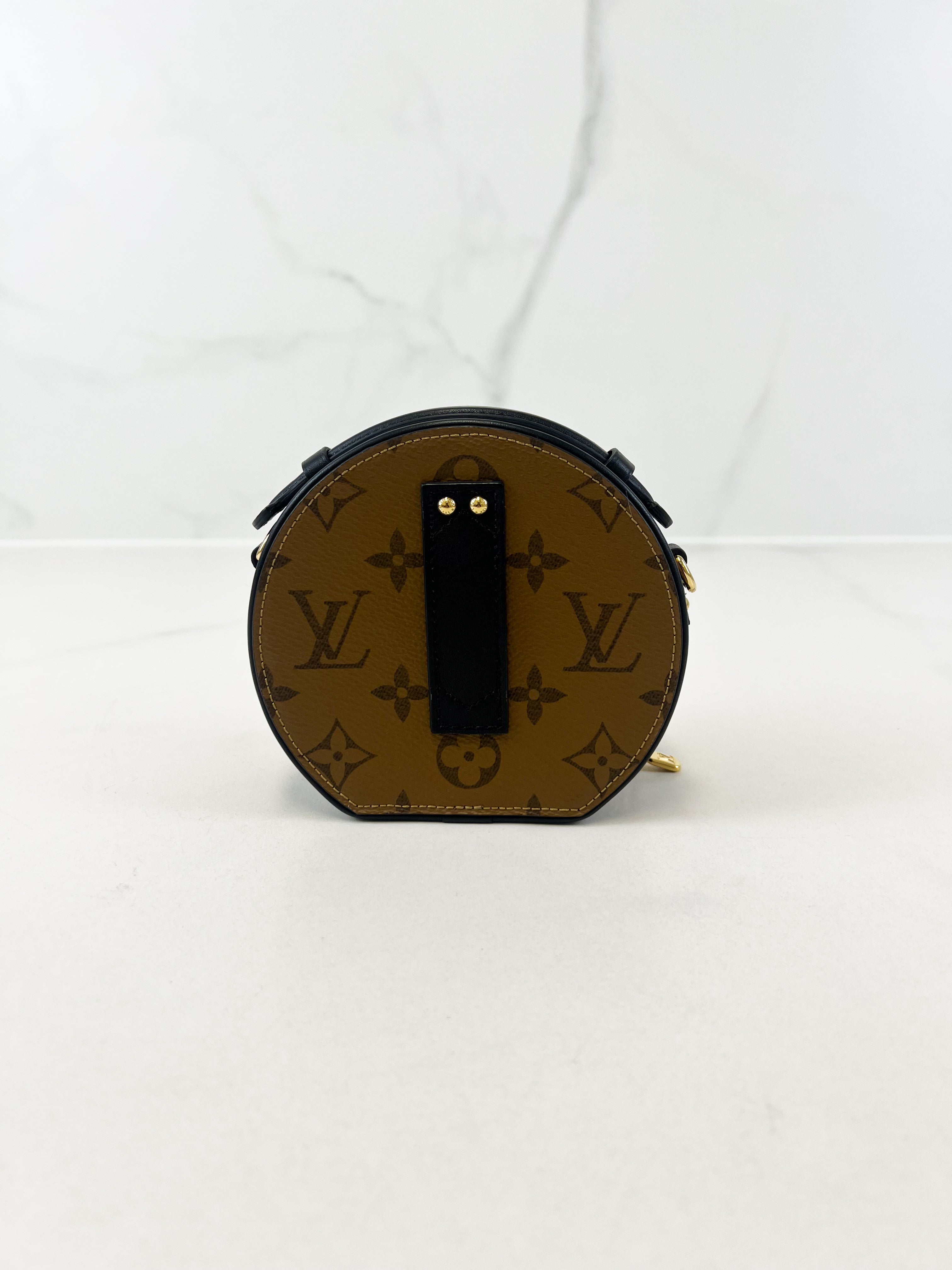 Louis Vuitton Boite Chapeau Mini in Monogram Reverse Canvas