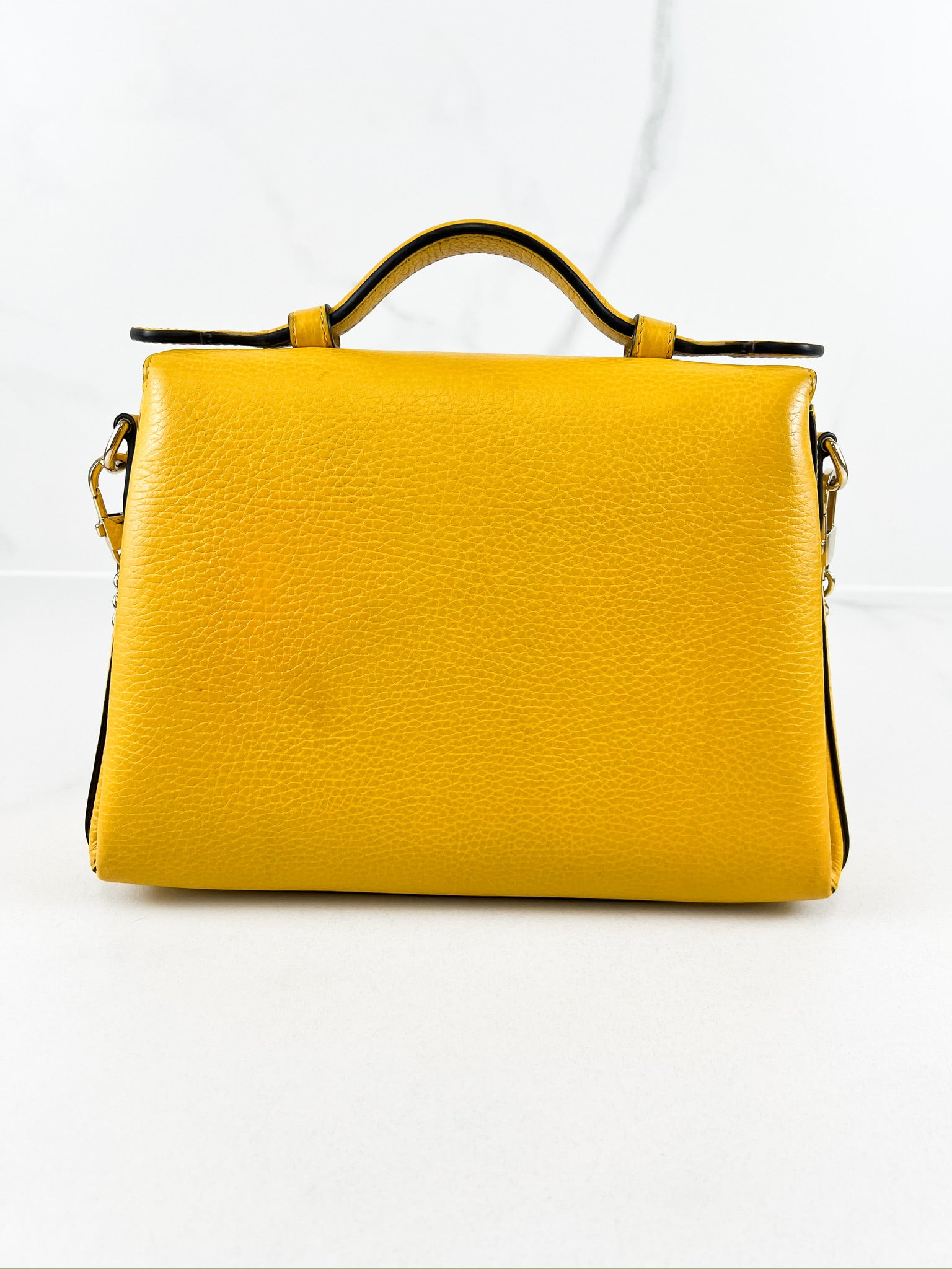 Gucci GG Yellow Top Handle with SHW - add interior pic on work phone